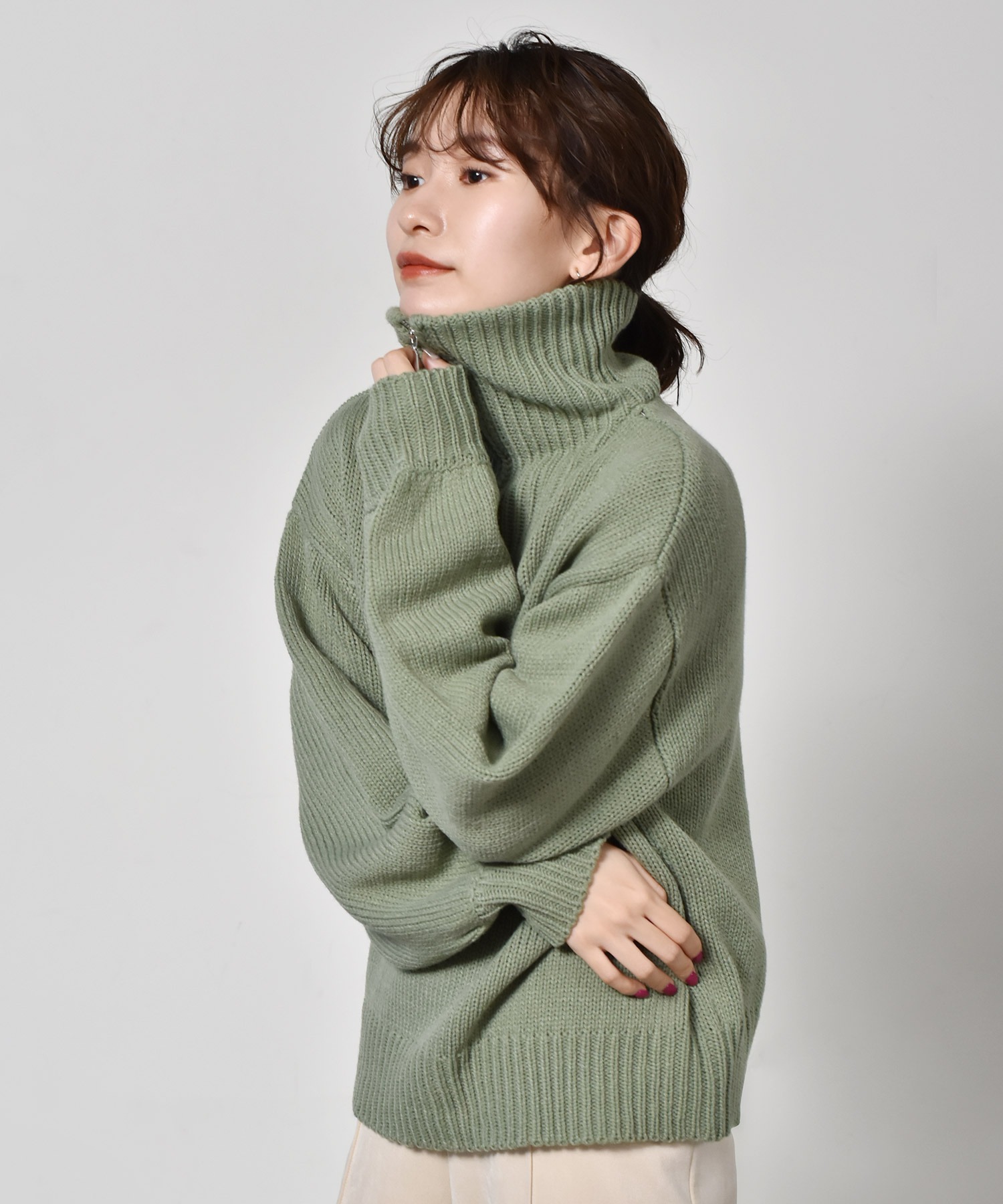 ハーフzipニット Retro Girl Retro Girl Online Store レトロガールオンラインストア