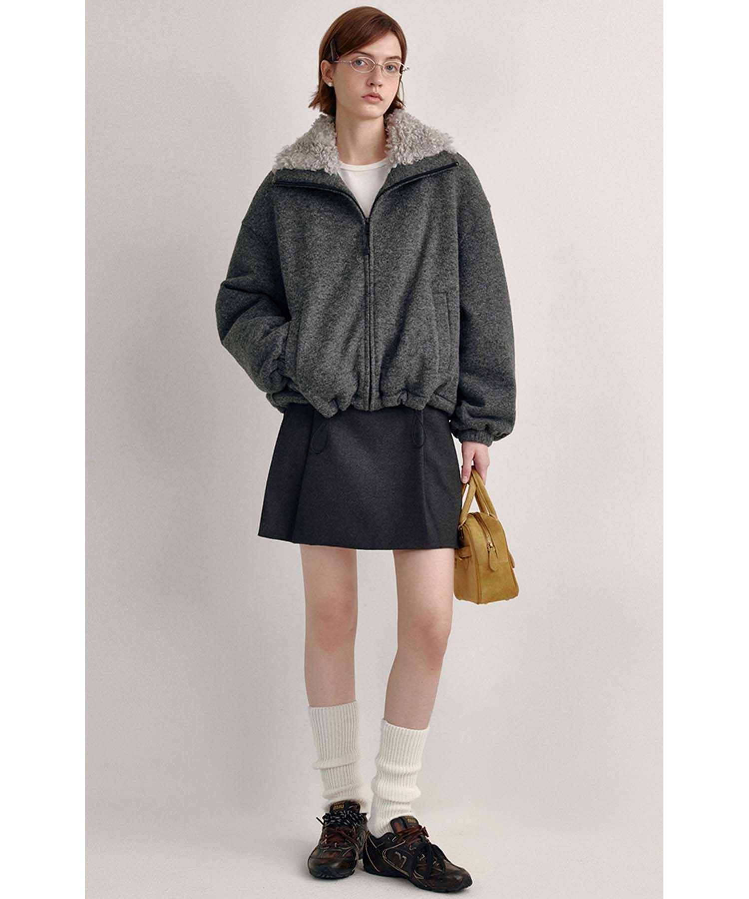 ボアカラー ドローストリングブルゾン FD24W446【Fano Studios