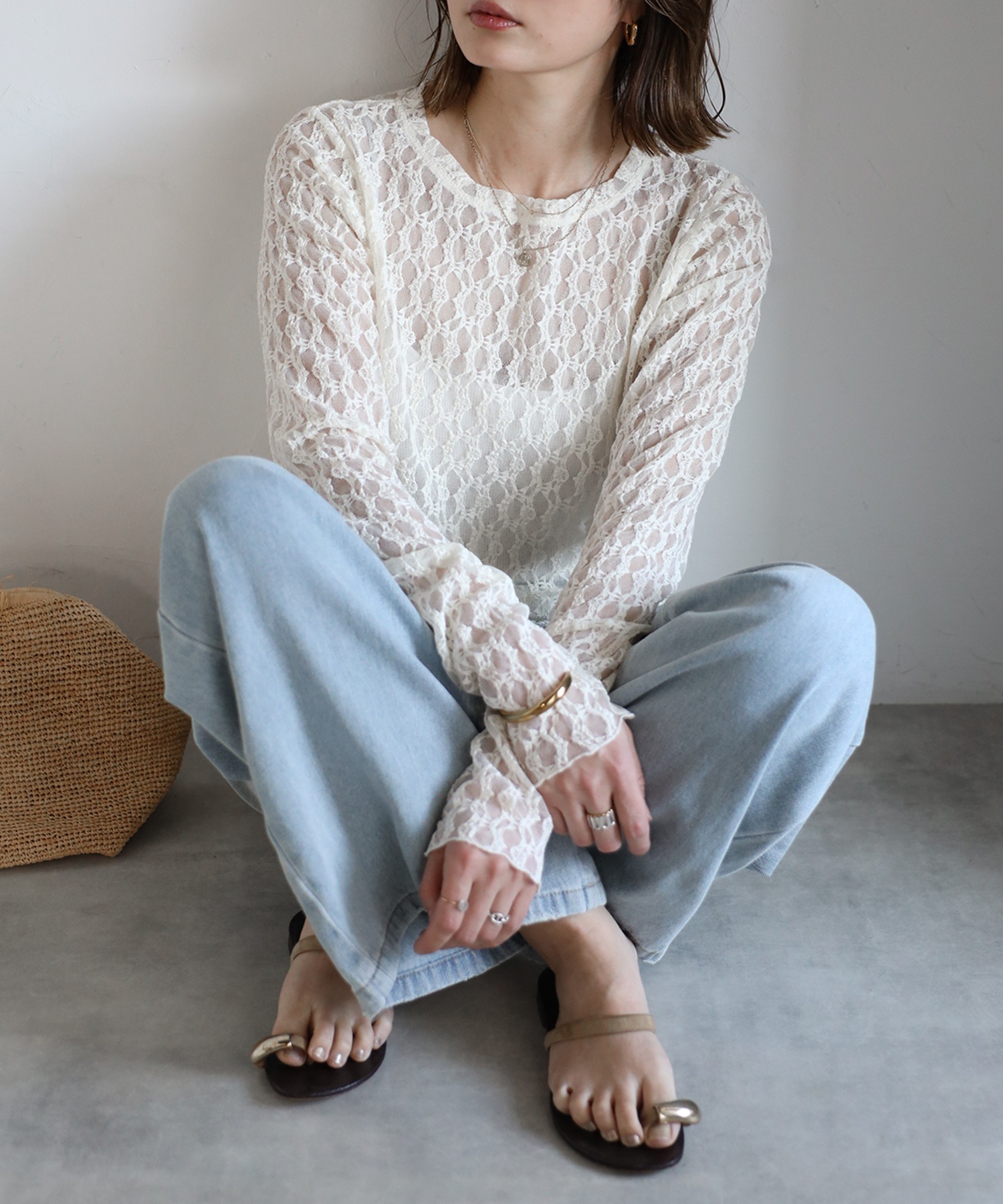 model：H158 着用サイズ：FREE