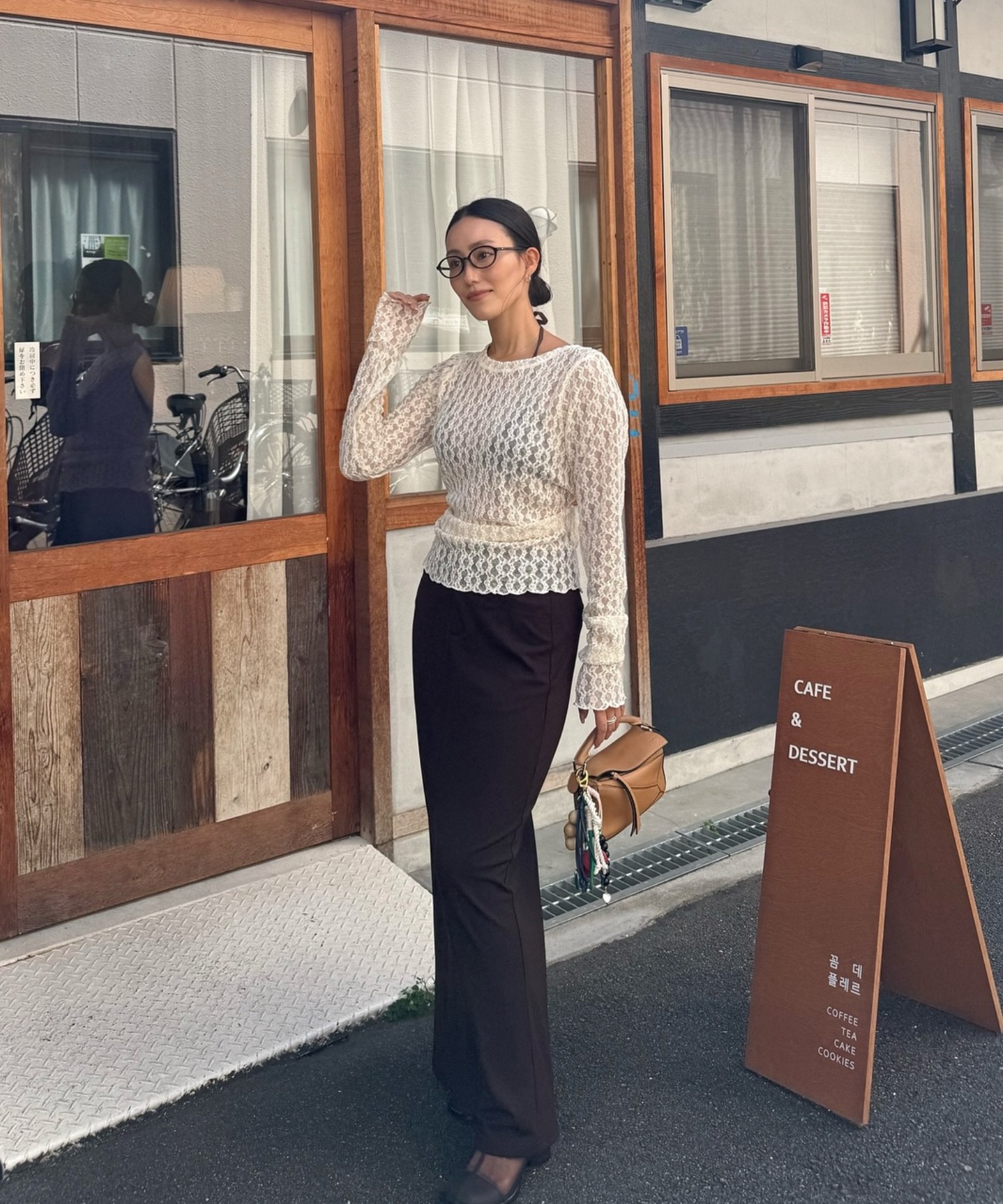 model：H157 着用サイズ：FREE