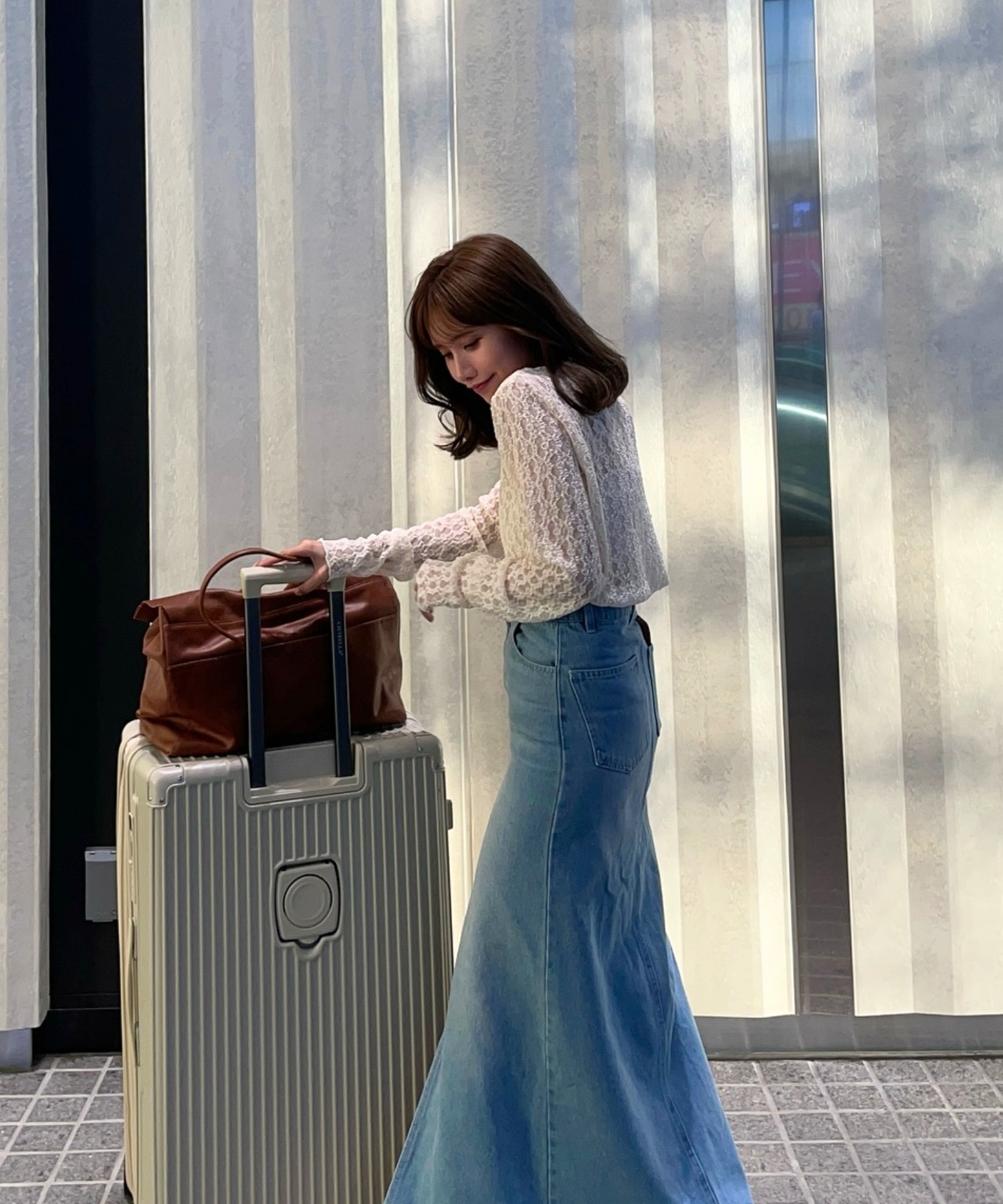 model：H152 着用サイズ：FREE