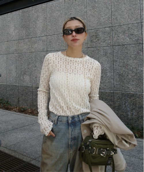 model：H163 着用サイズ：FREE