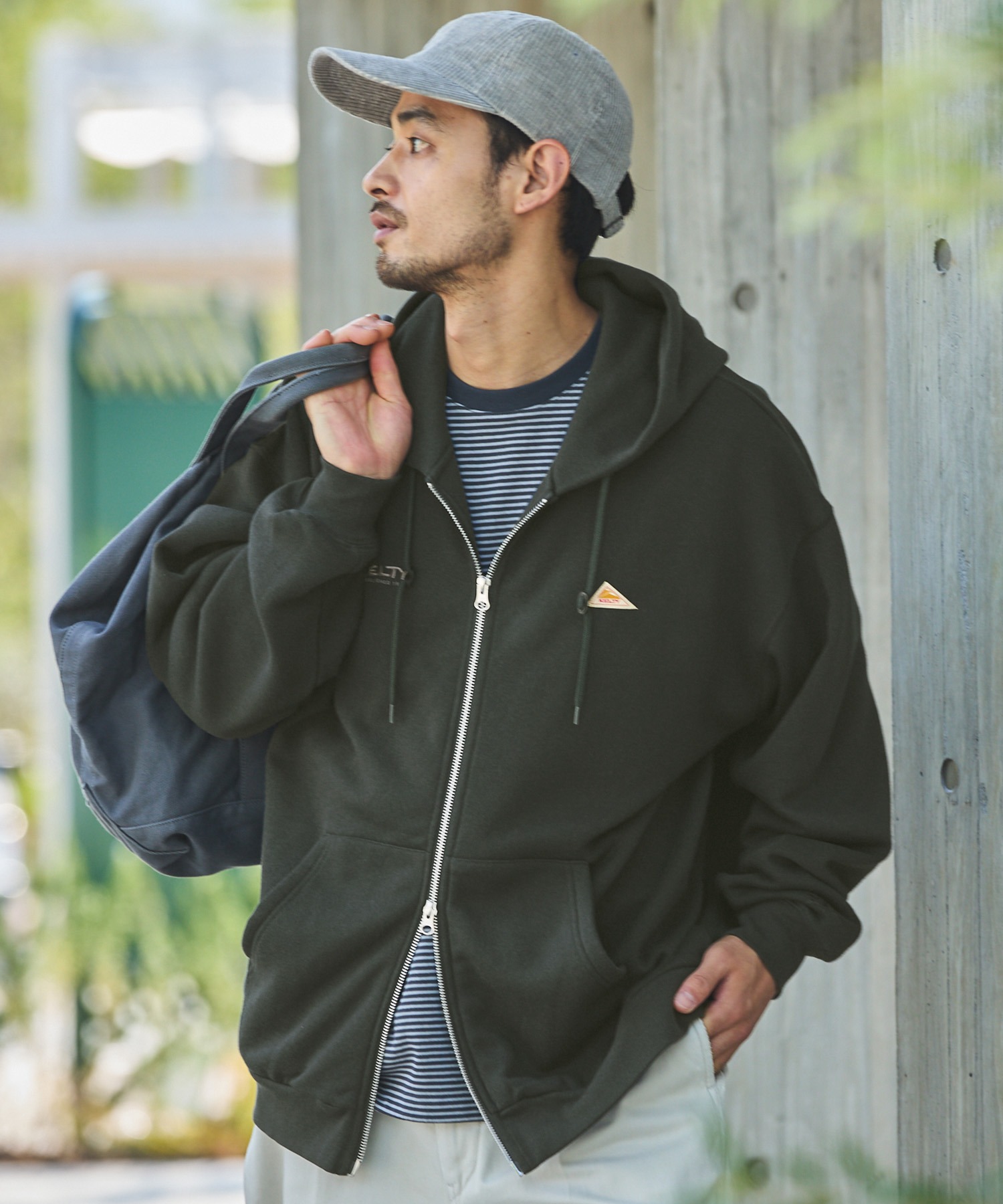 KELTY/ケルティ 別注 ダブルロゴ刺繍 ビッグシルエット スウェット