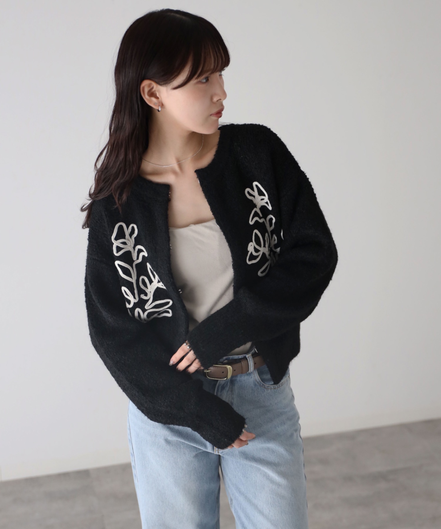 model：164cm. 着用サイズ：FREE