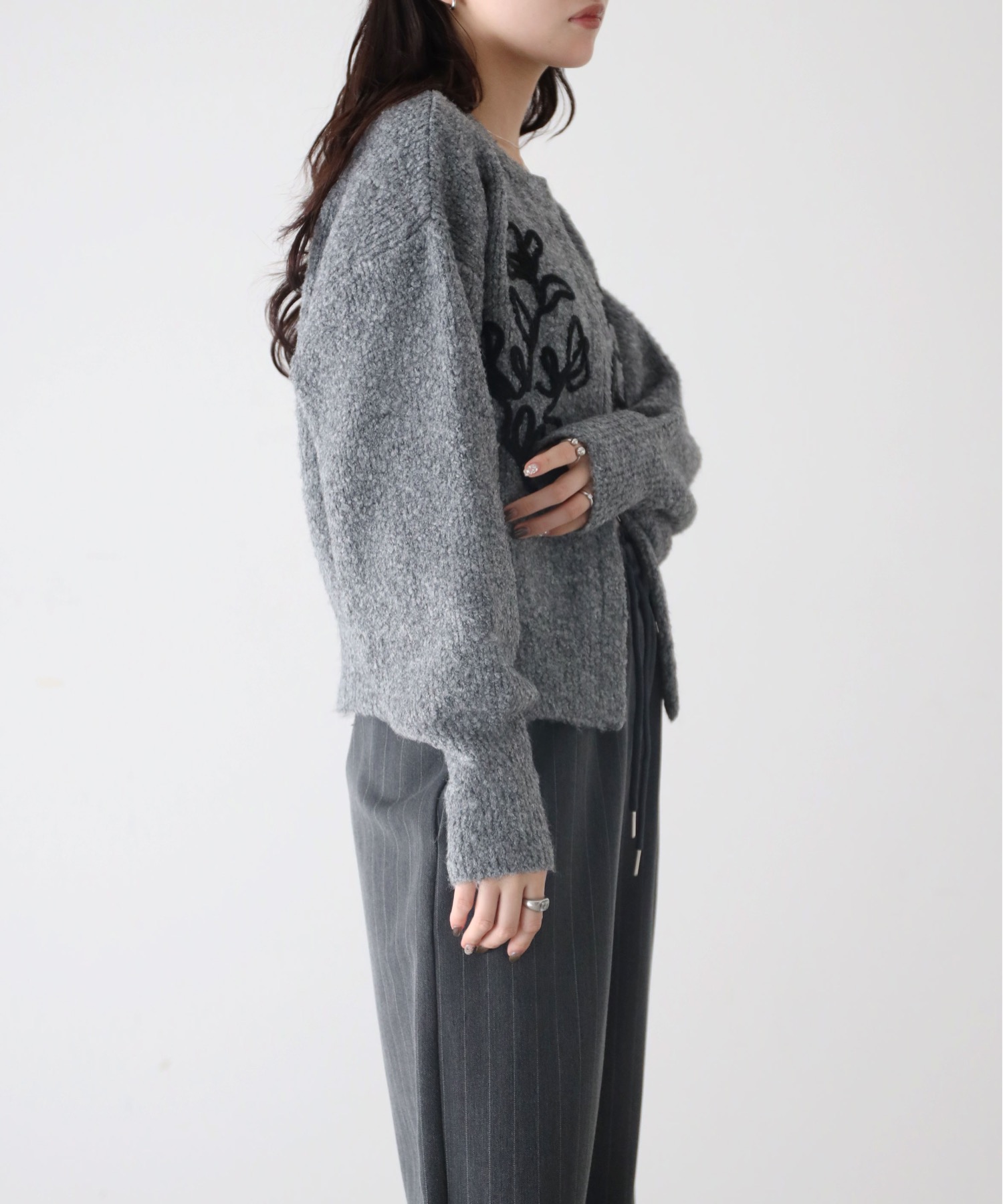 model：164cm. 着用サイズ：FREE