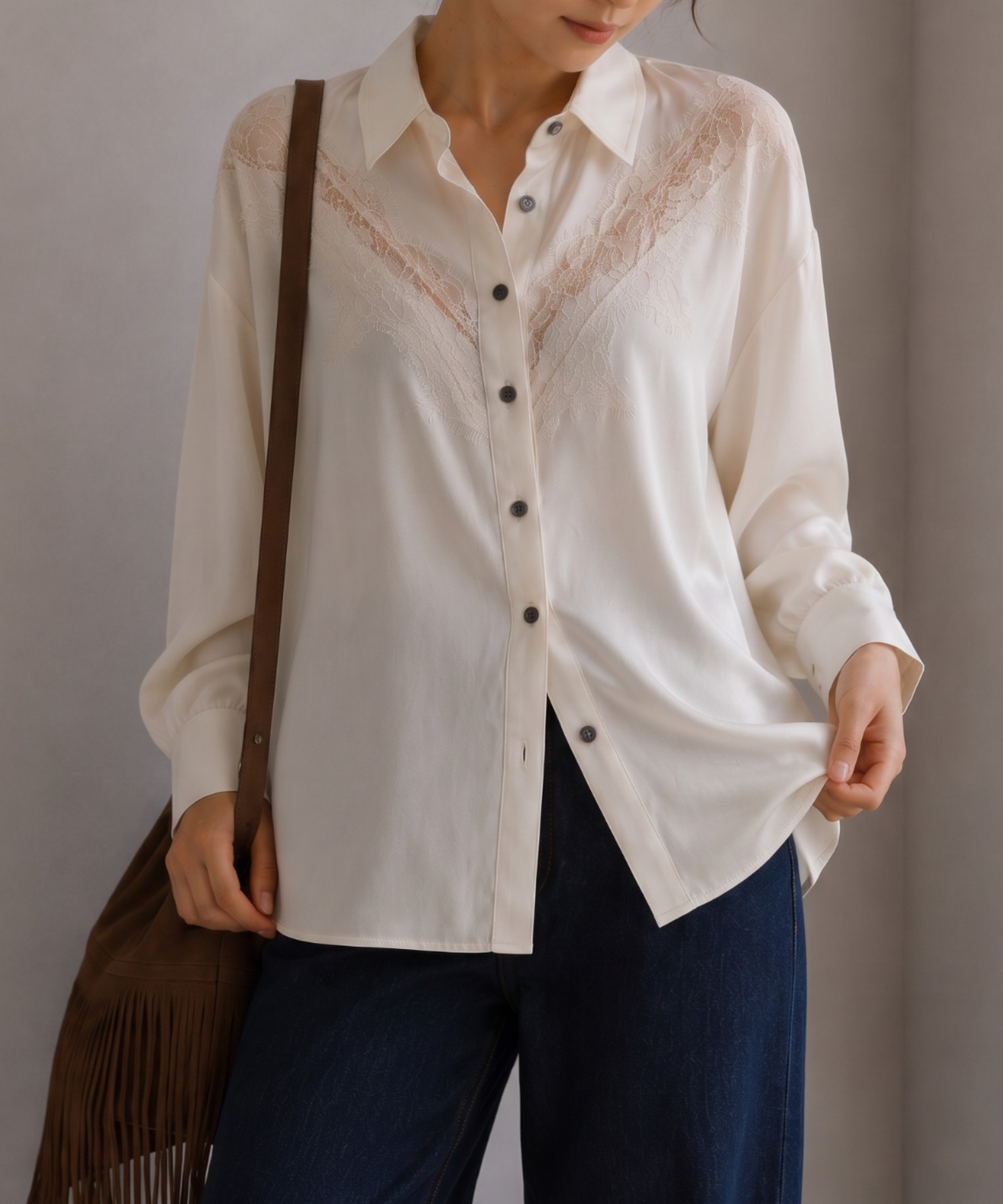 model：160cm
着用サイズ：F