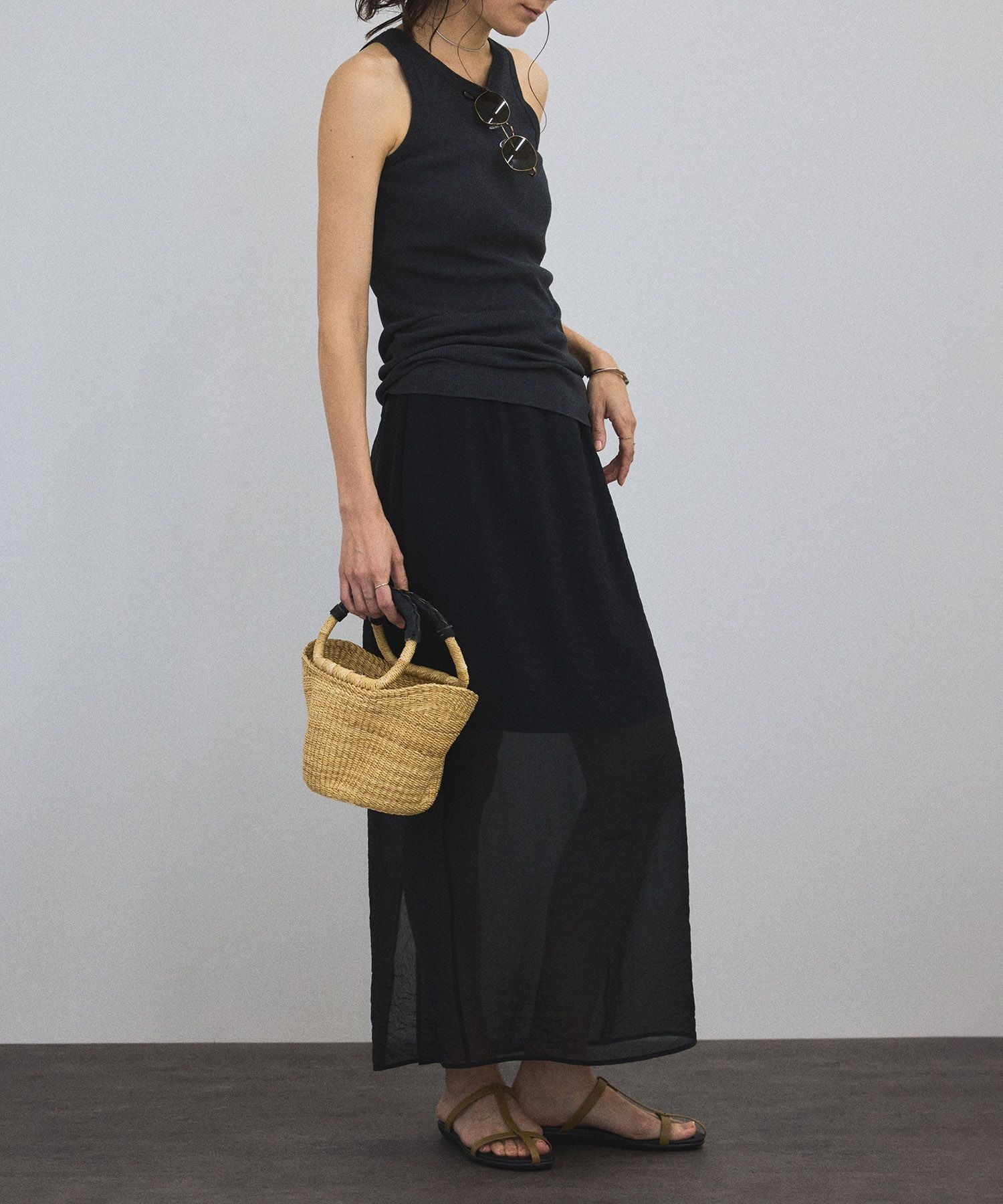 シアーレイヤードスカート