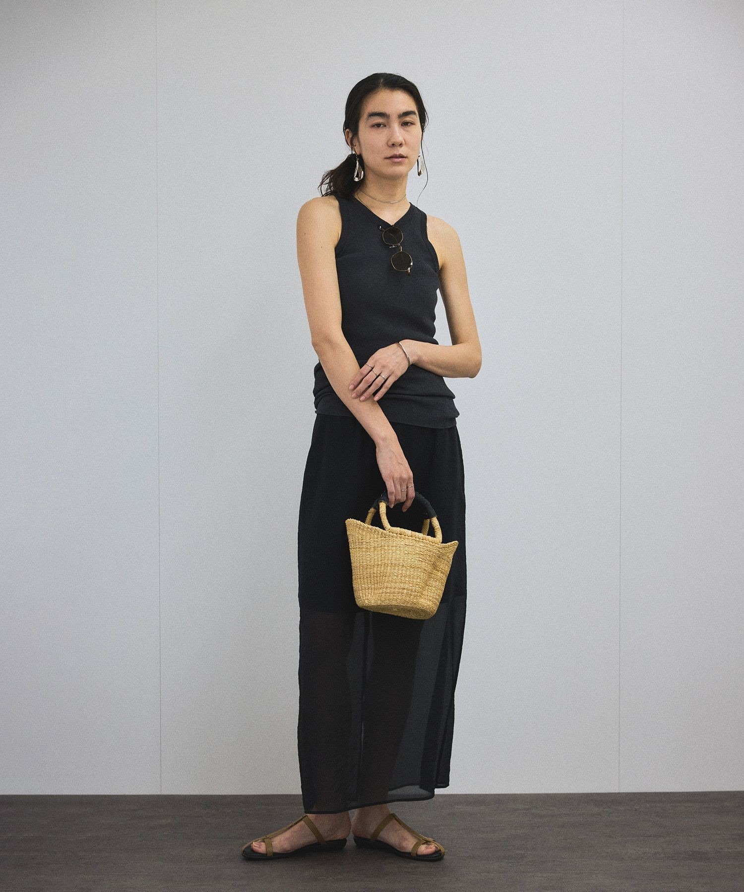 シアーレイヤードスカート