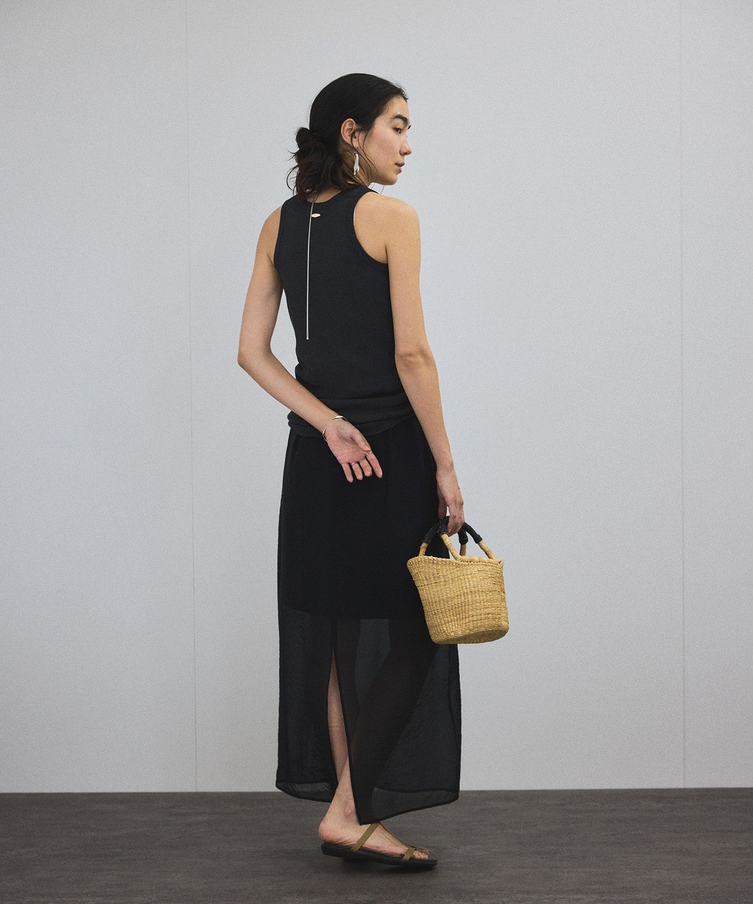 シアーレイヤードスカート