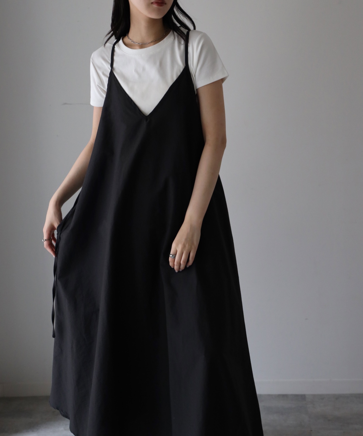 model：164cm. 着用サイズ：FREE