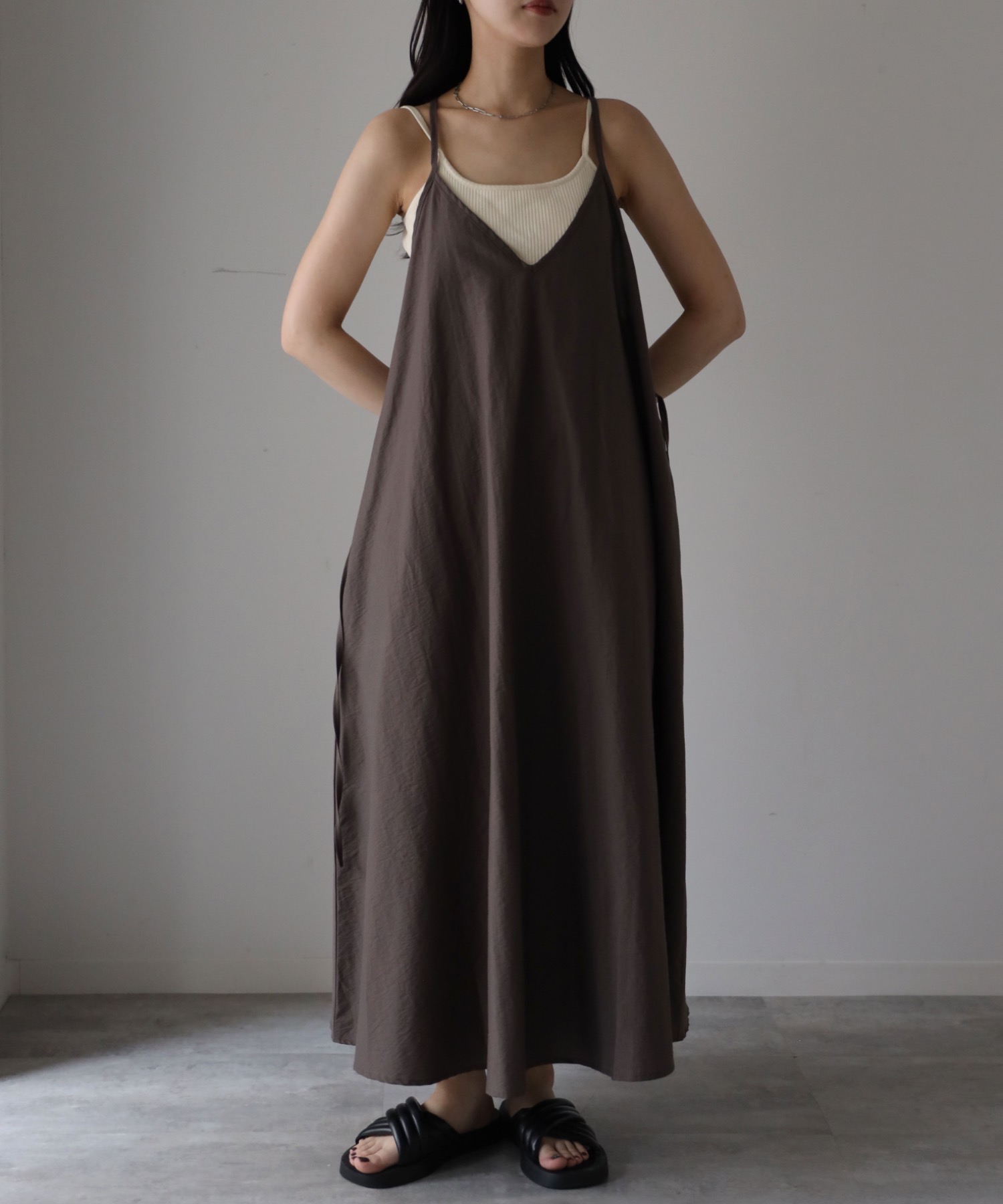 model：164cm. 着用サイズ：FREE