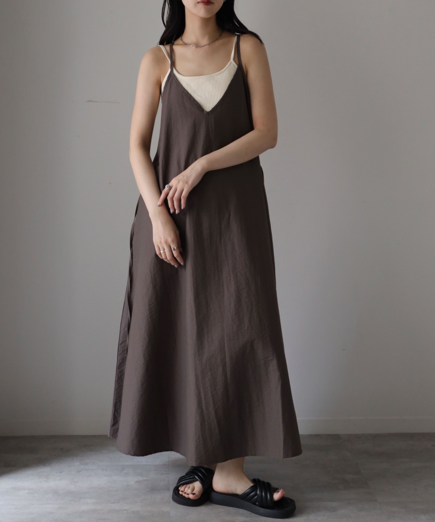 model：164cm. 着用サイズ：FREE