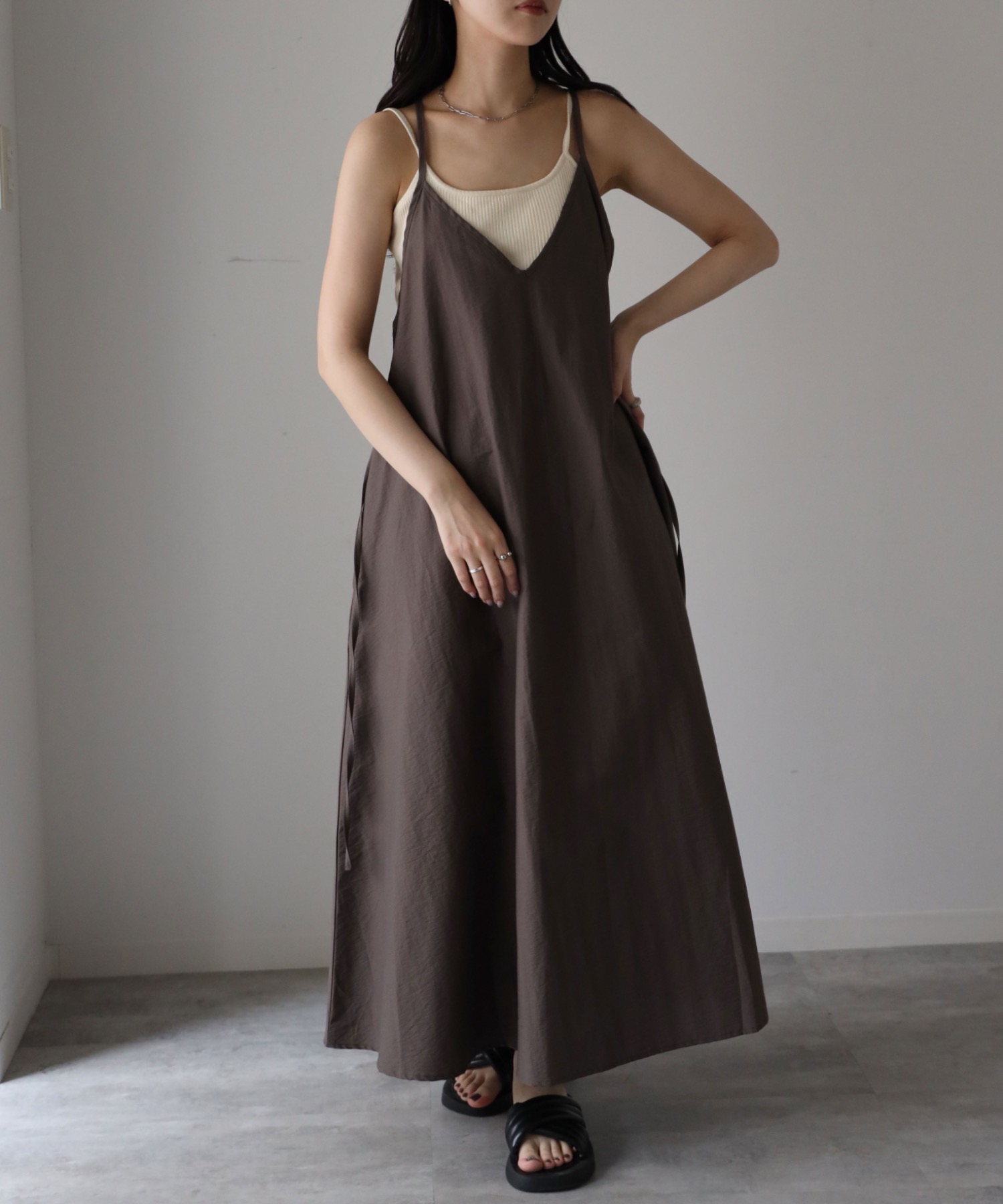 model：164cm. 着用サイズ：FREE
