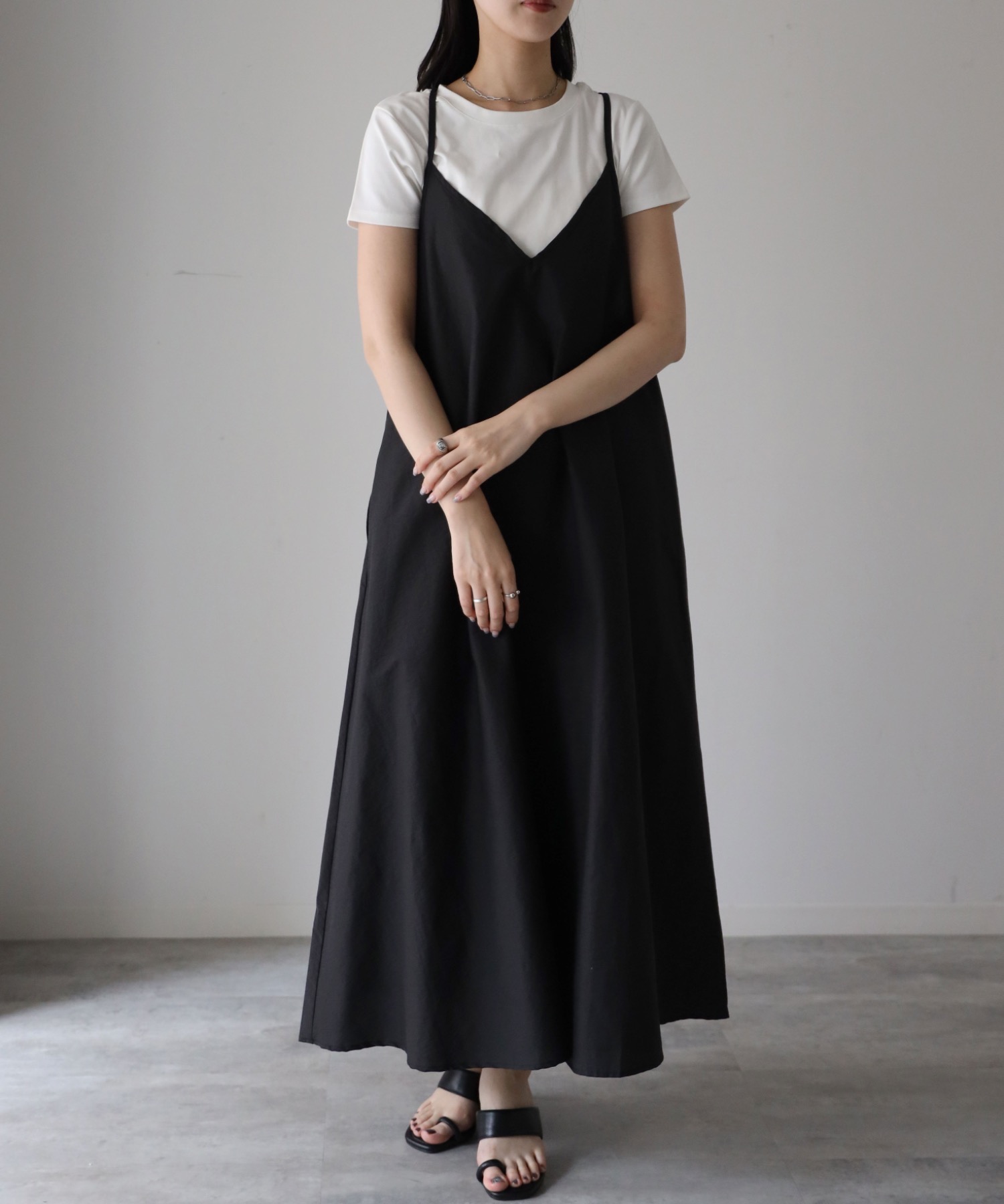 model：164cm. 着用サイズ：FREE