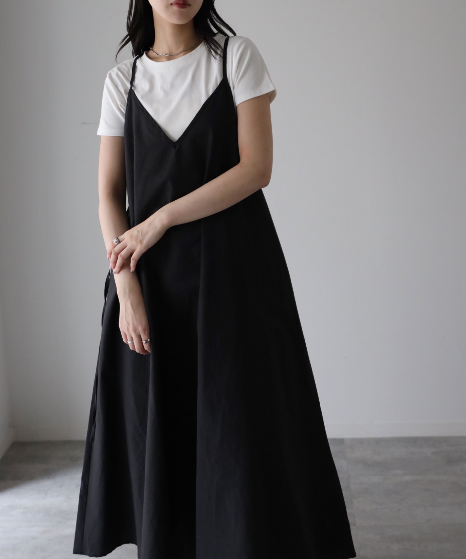 model：164cm. 着用サイズ：FREE