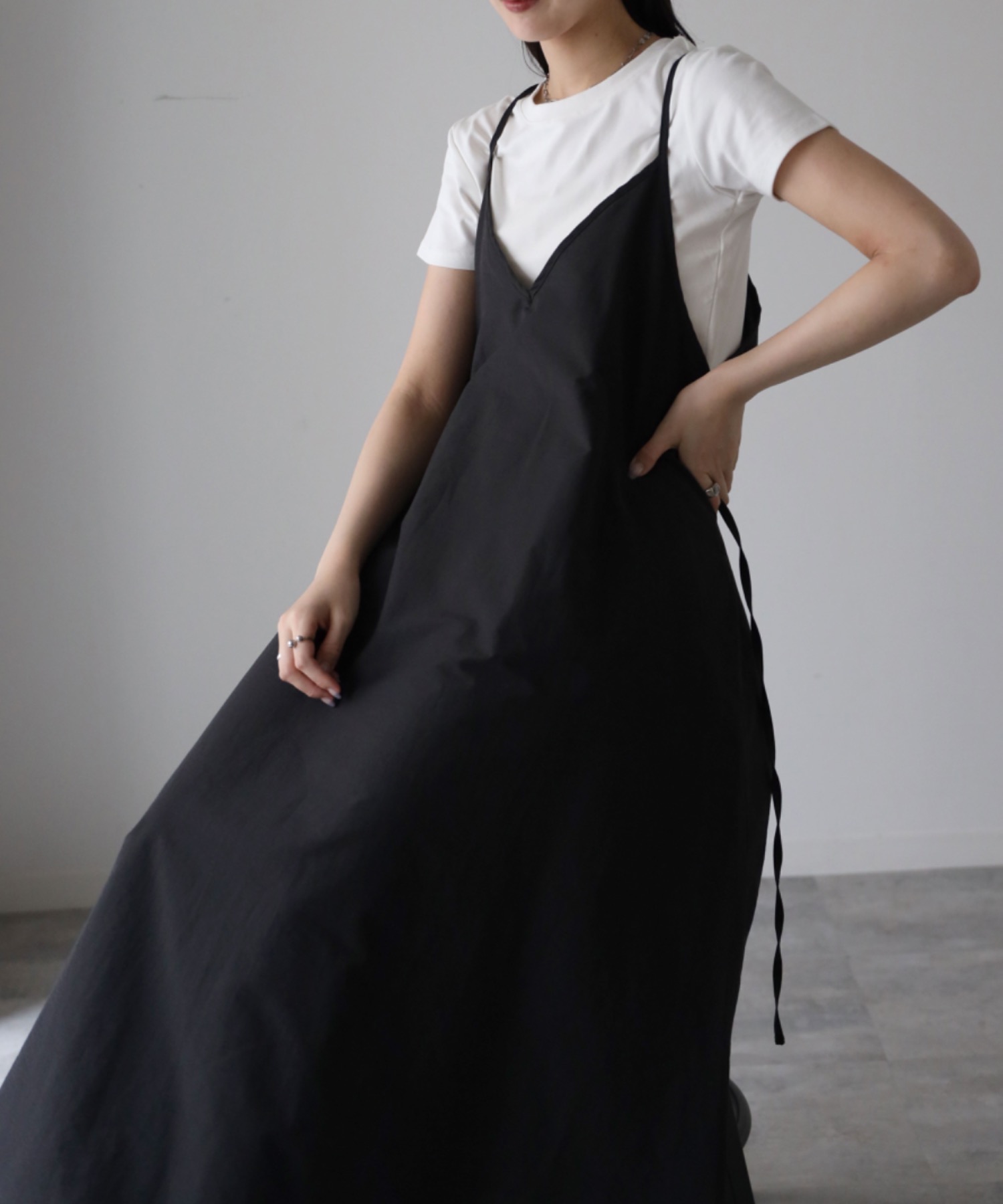 model：164cm. 着用サイズ：FREE