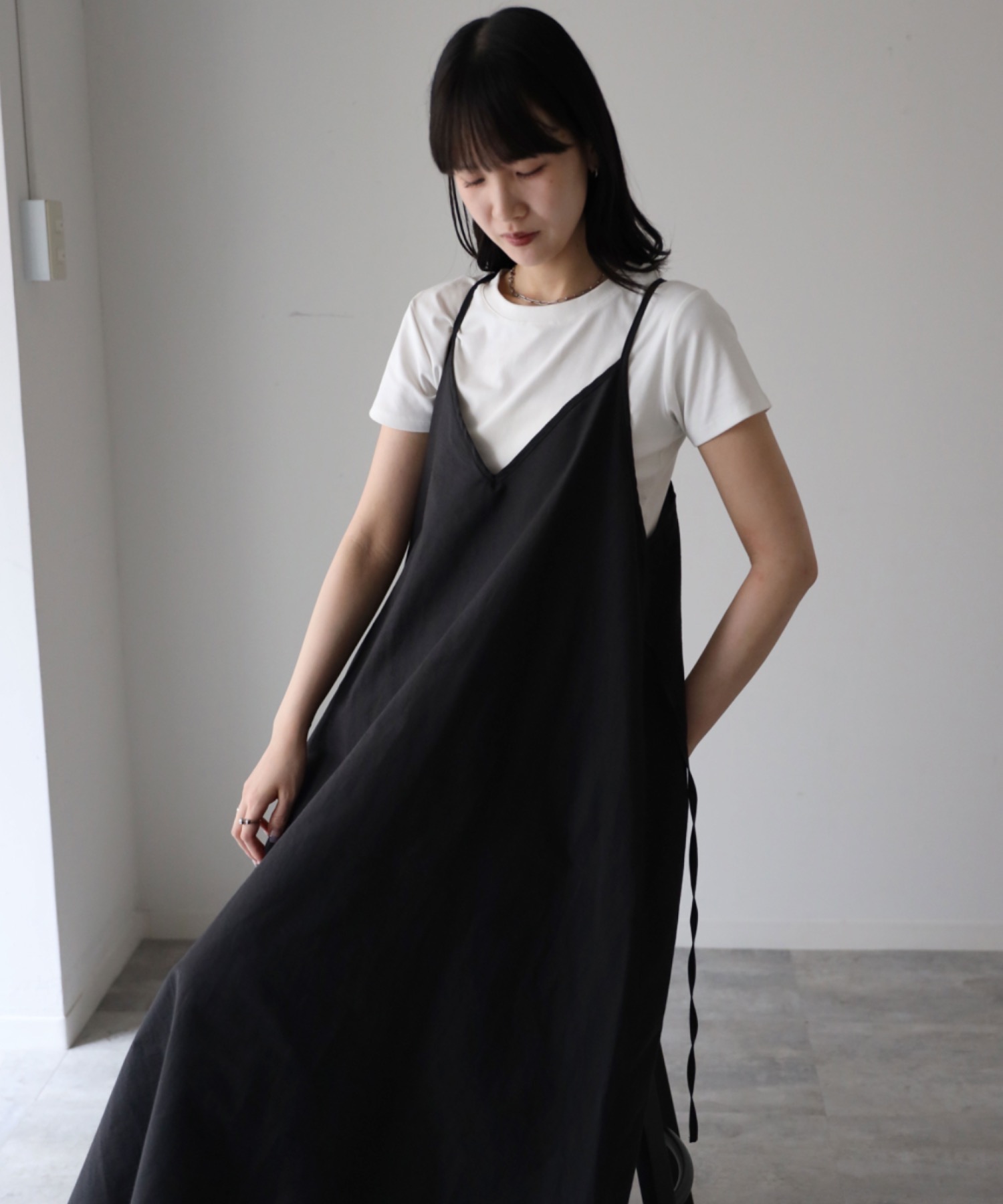 model：164cm. 着用サイズ：FREE