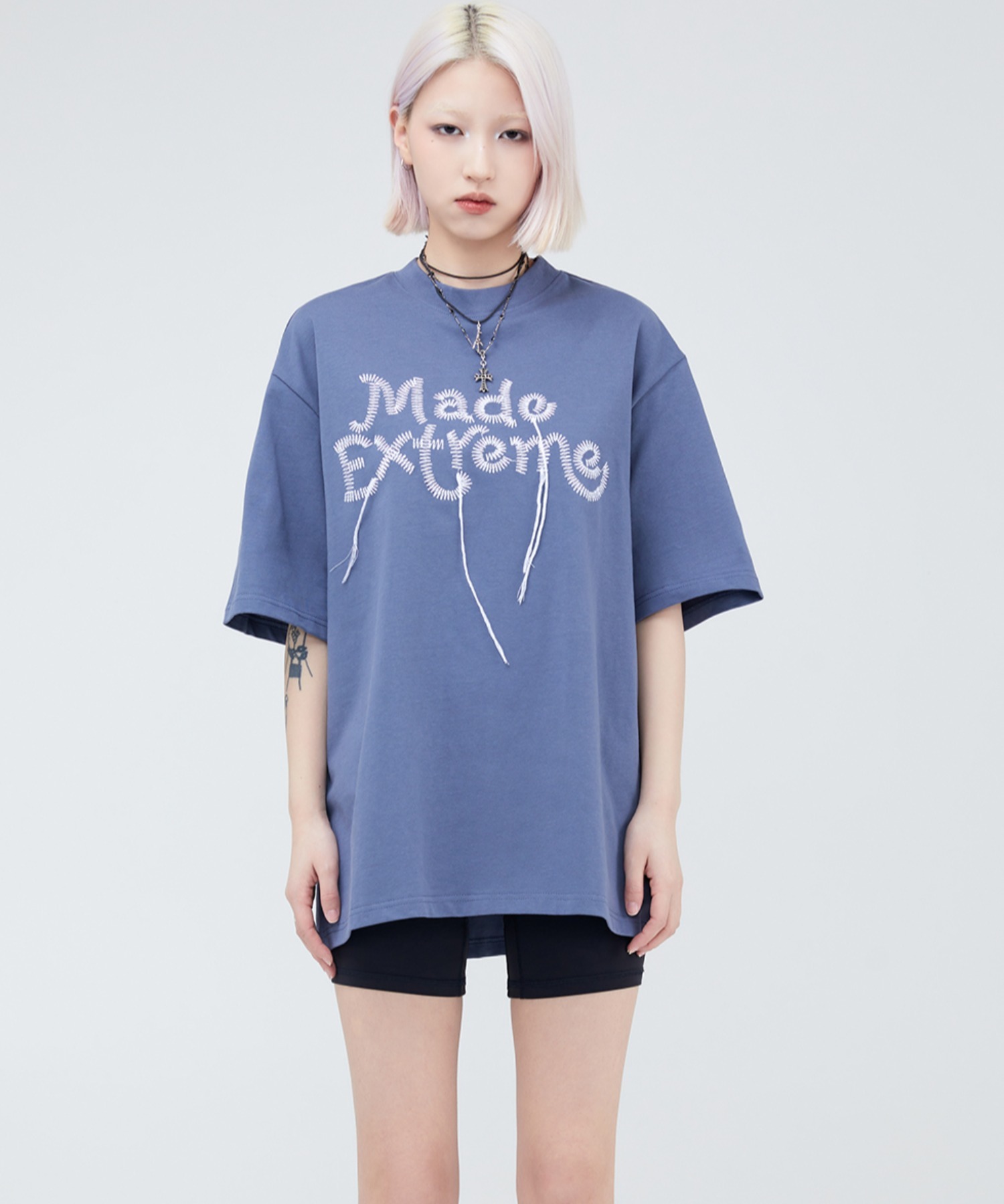 tシャツ A'GEM/9 × .kom 「MadeExtreme/メイドエクストリーム」 デザイン 半袖カットソー レディース A'gem 9 tシャツ A'GEM/9 × .kom 「MadeExtreme/メイド