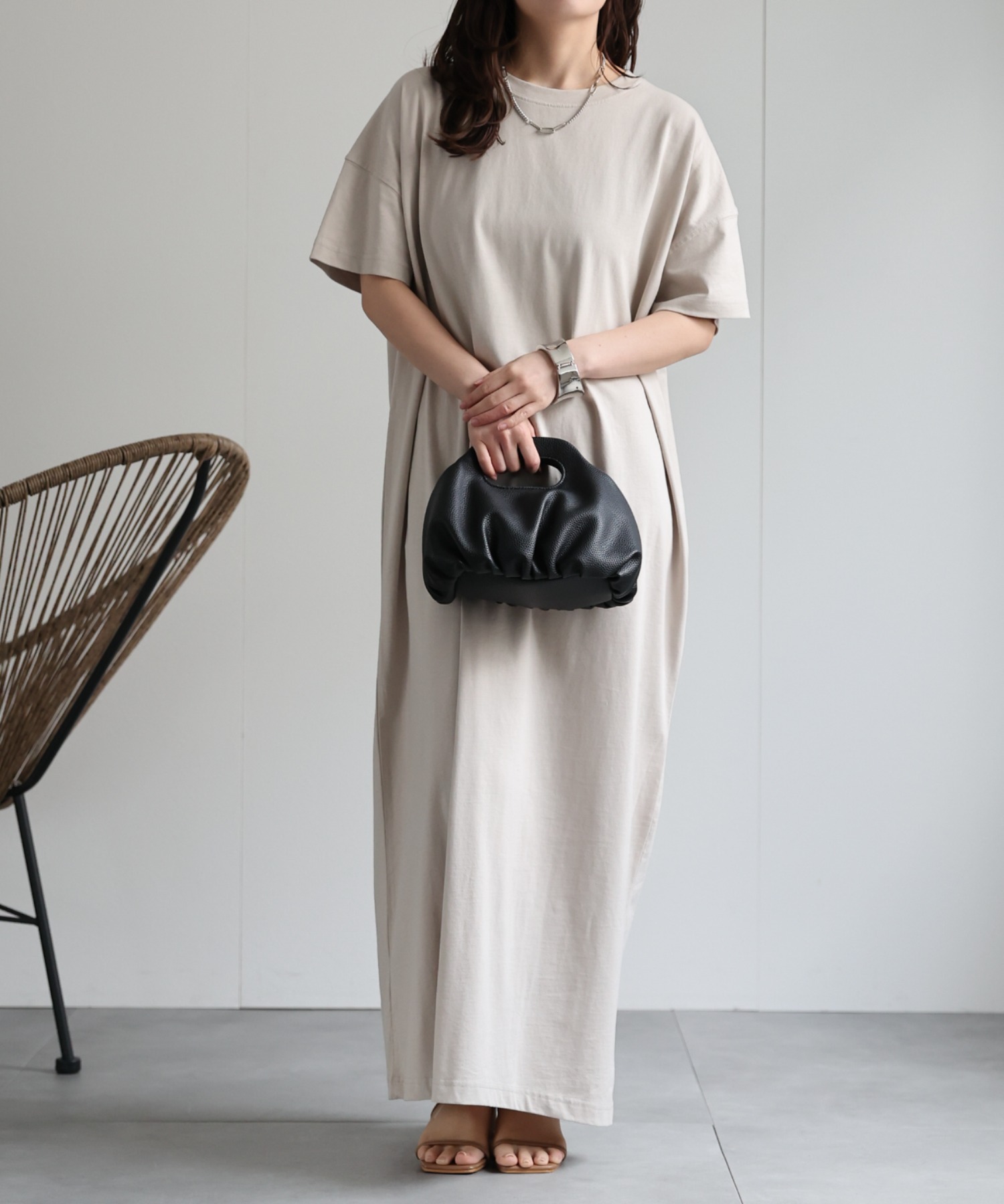model：156cm 着用サイズ：FREE