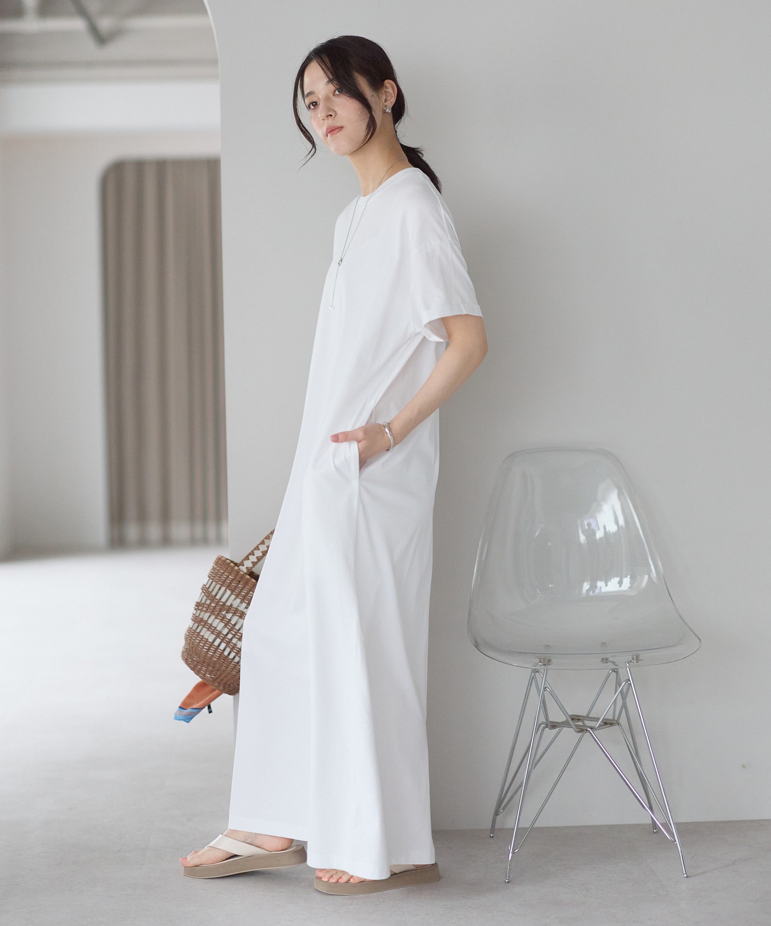model：161cm 着用サイズ：LARGE