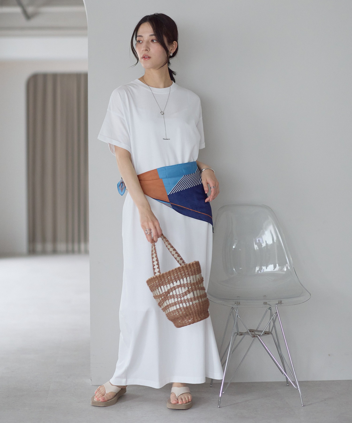 model：161cm 着用サイズ：LARGE