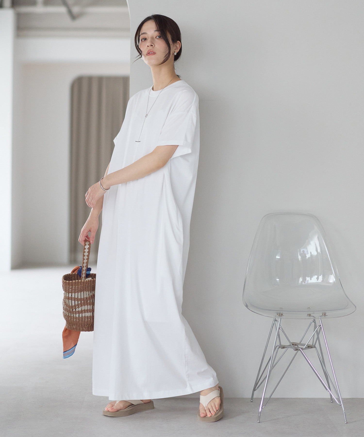 model：161cm 着用サイズ：LARGE
