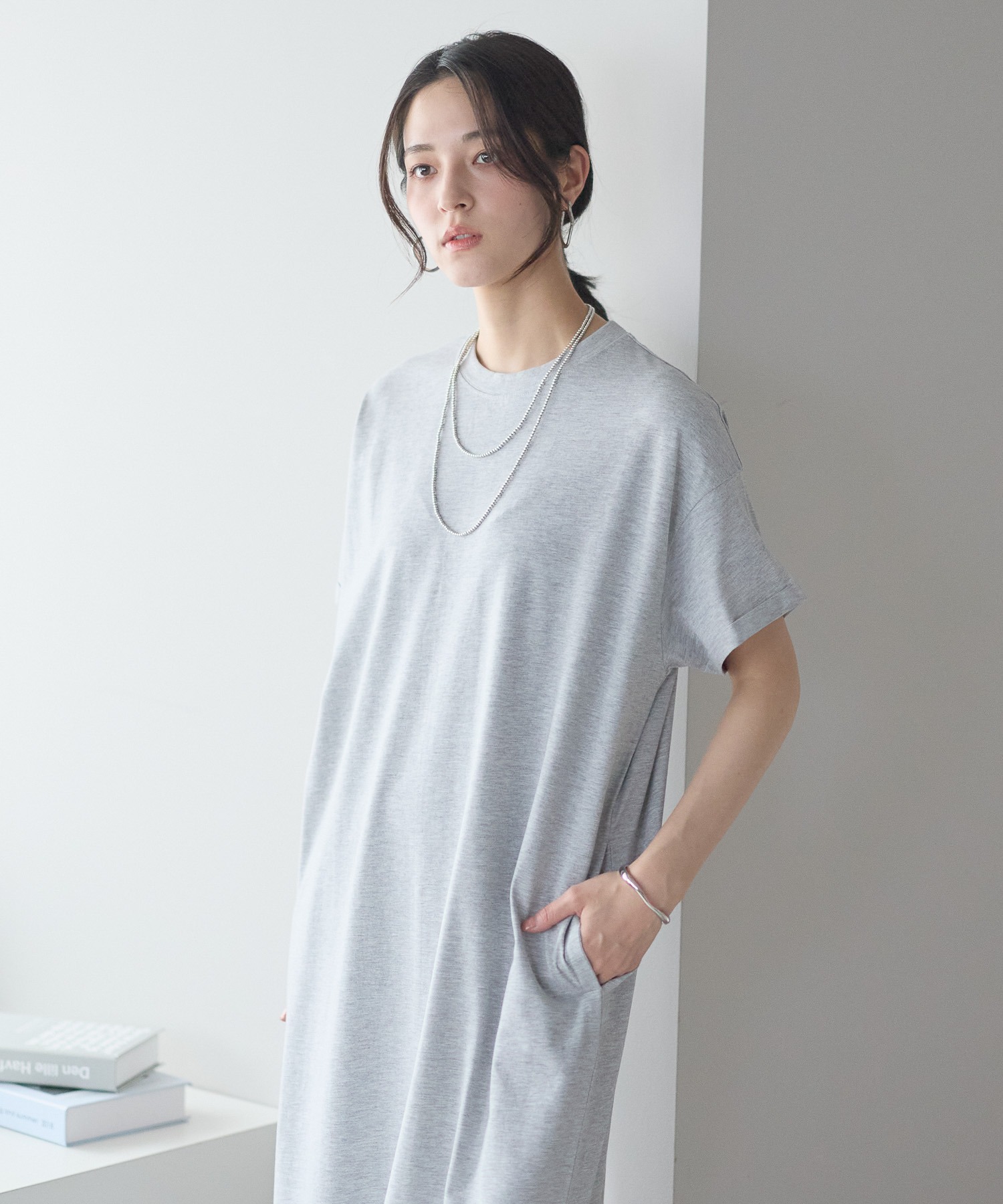 model：161cm 着用サイズ：LARGE
