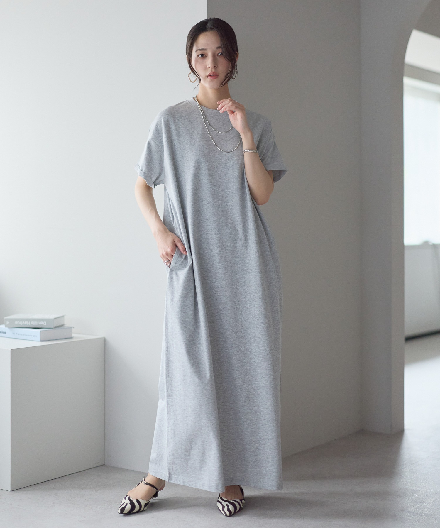 model：161cm 着用サイズ：LARGE