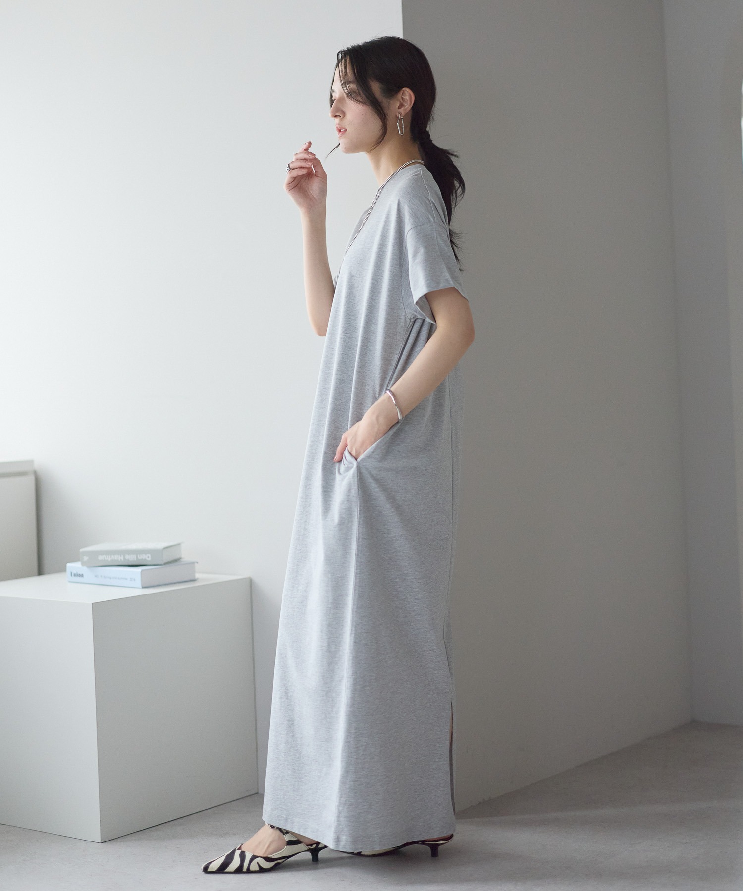 model：161cm 着用サイズ：LARGE