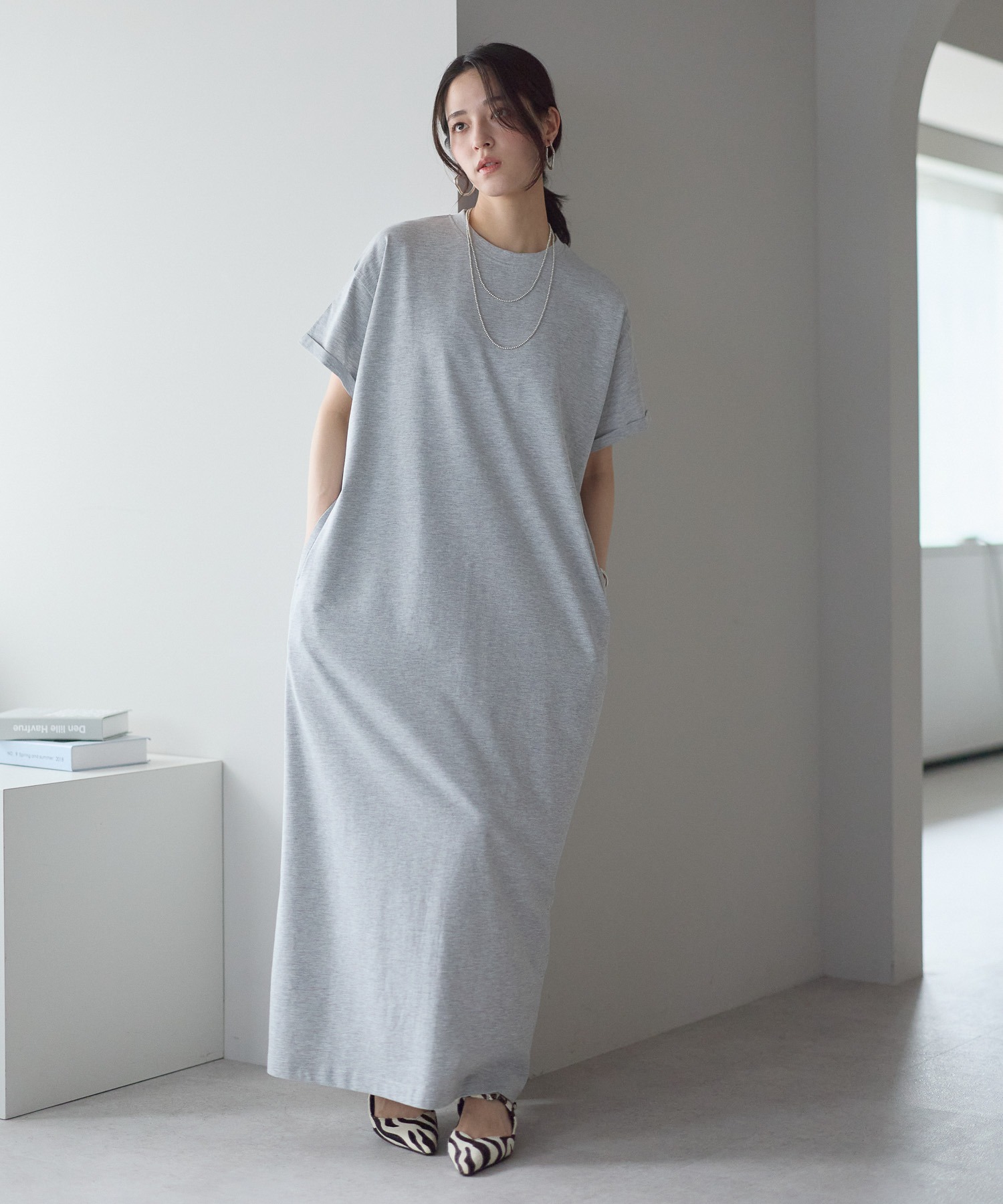 model：161cm 着用サイズ：LARGE