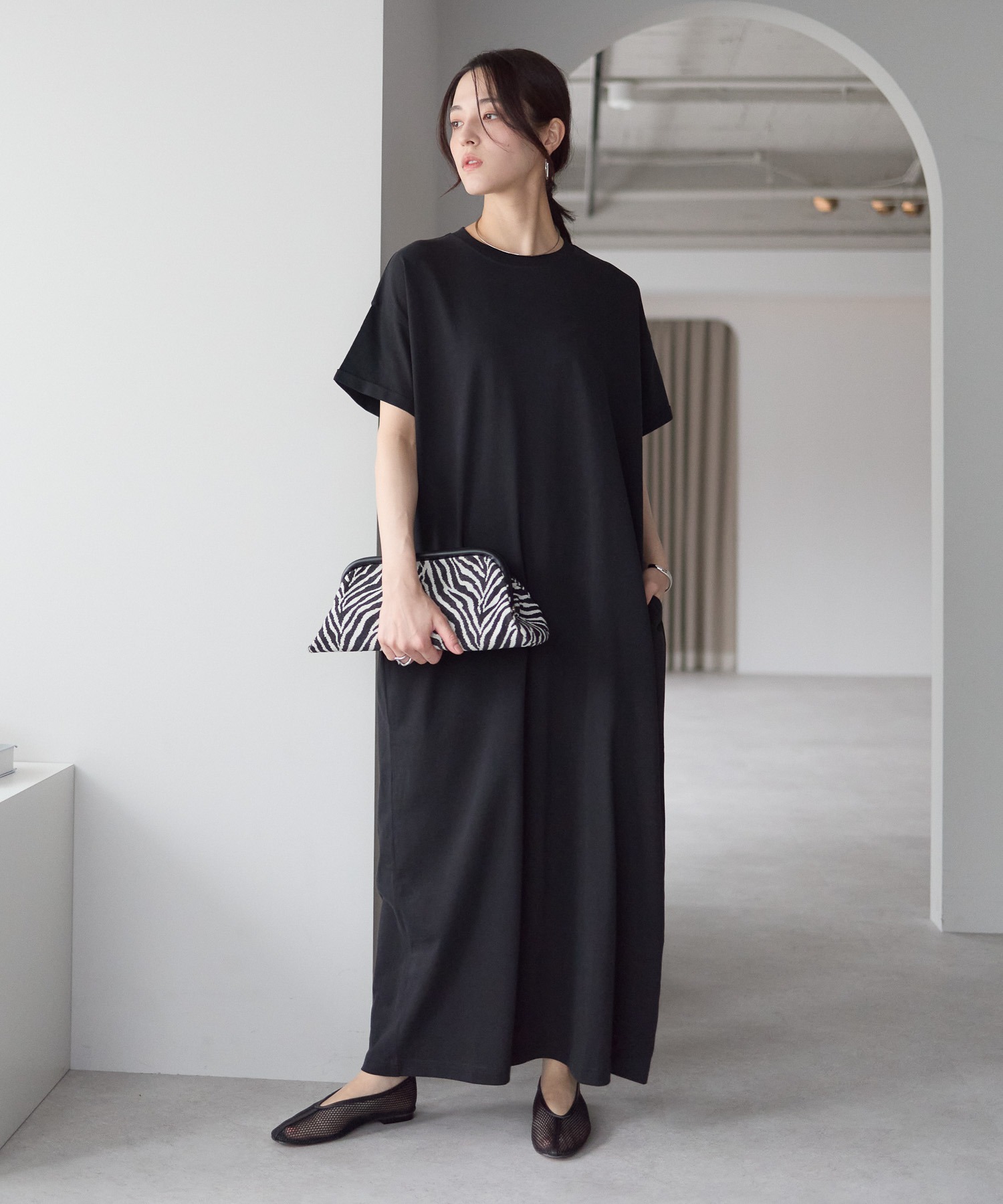 model：161cm 着用サイズ：LARGE