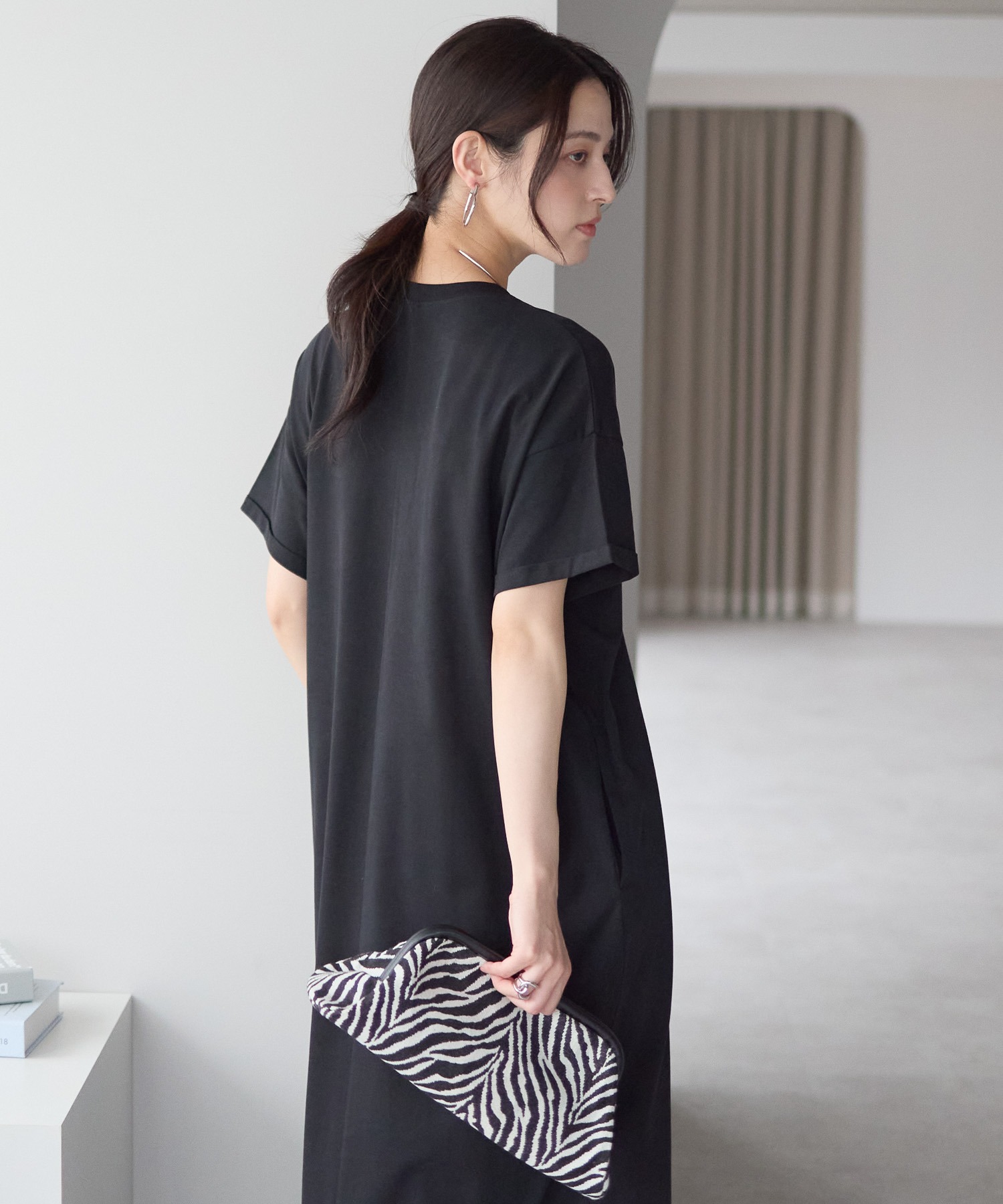 model：161cm 着用サイズ：LARGE