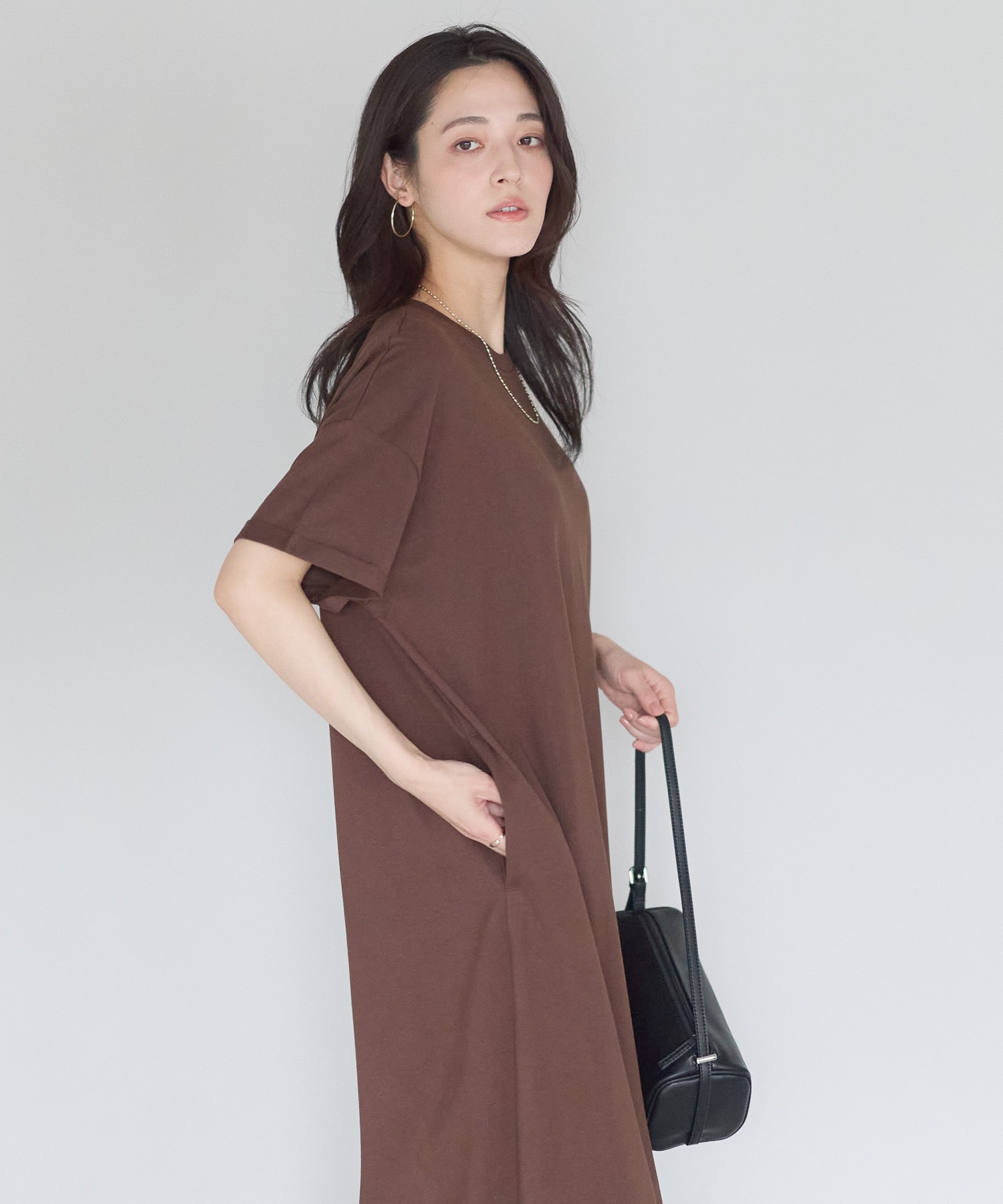 model：161cm 着用サイズ：LARGE