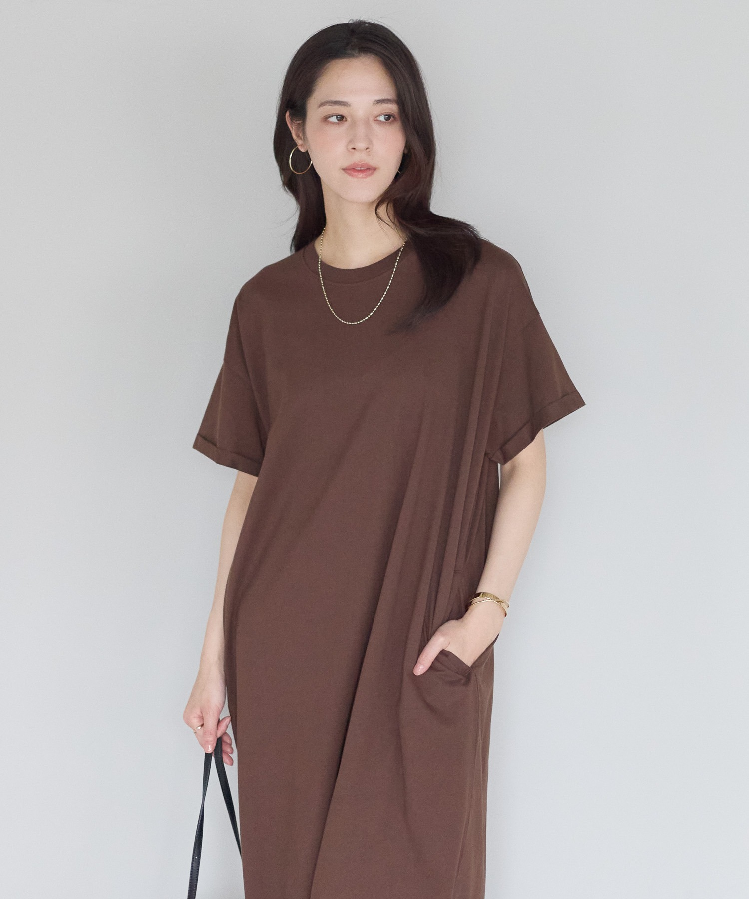 model：161cm 着用サイズ：LARGE