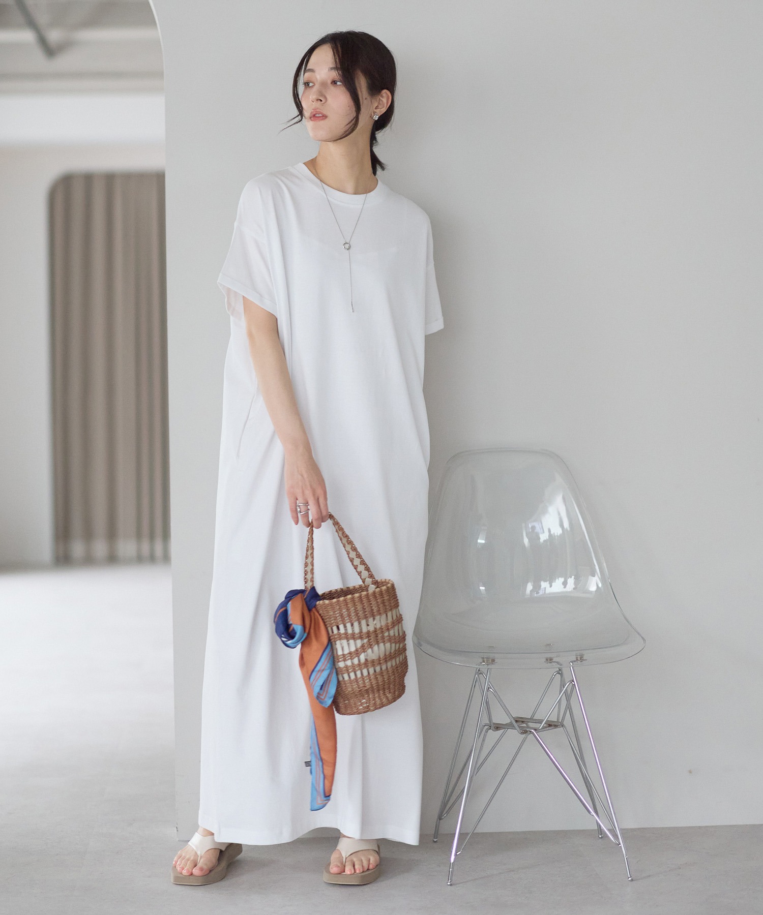 model：161cm 着用サイズ：LARGE