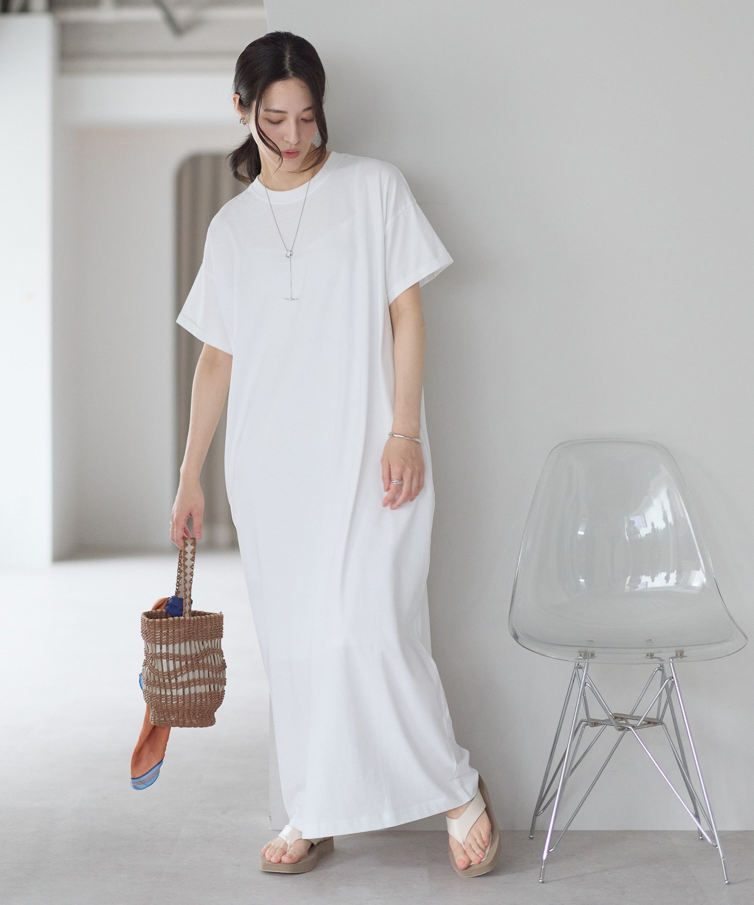model：161cm 着用サイズ：LARGE