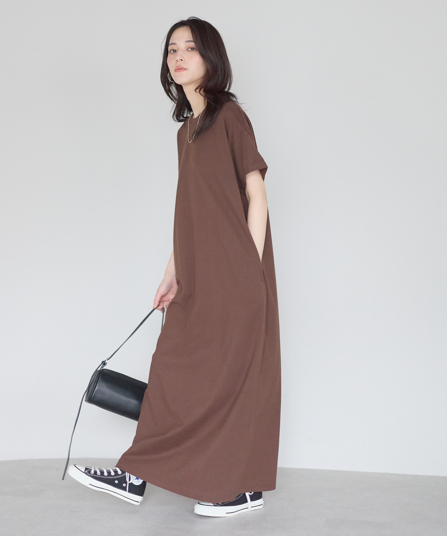 model：161cm 着用サイズ：LARGE