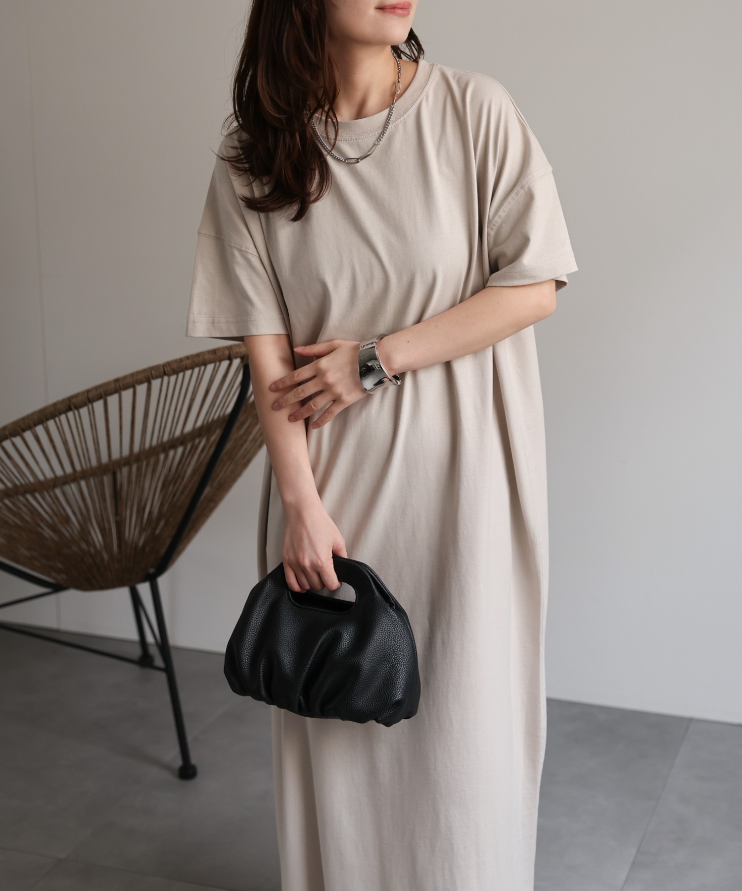 model：156cm 着用サイズ：FREE