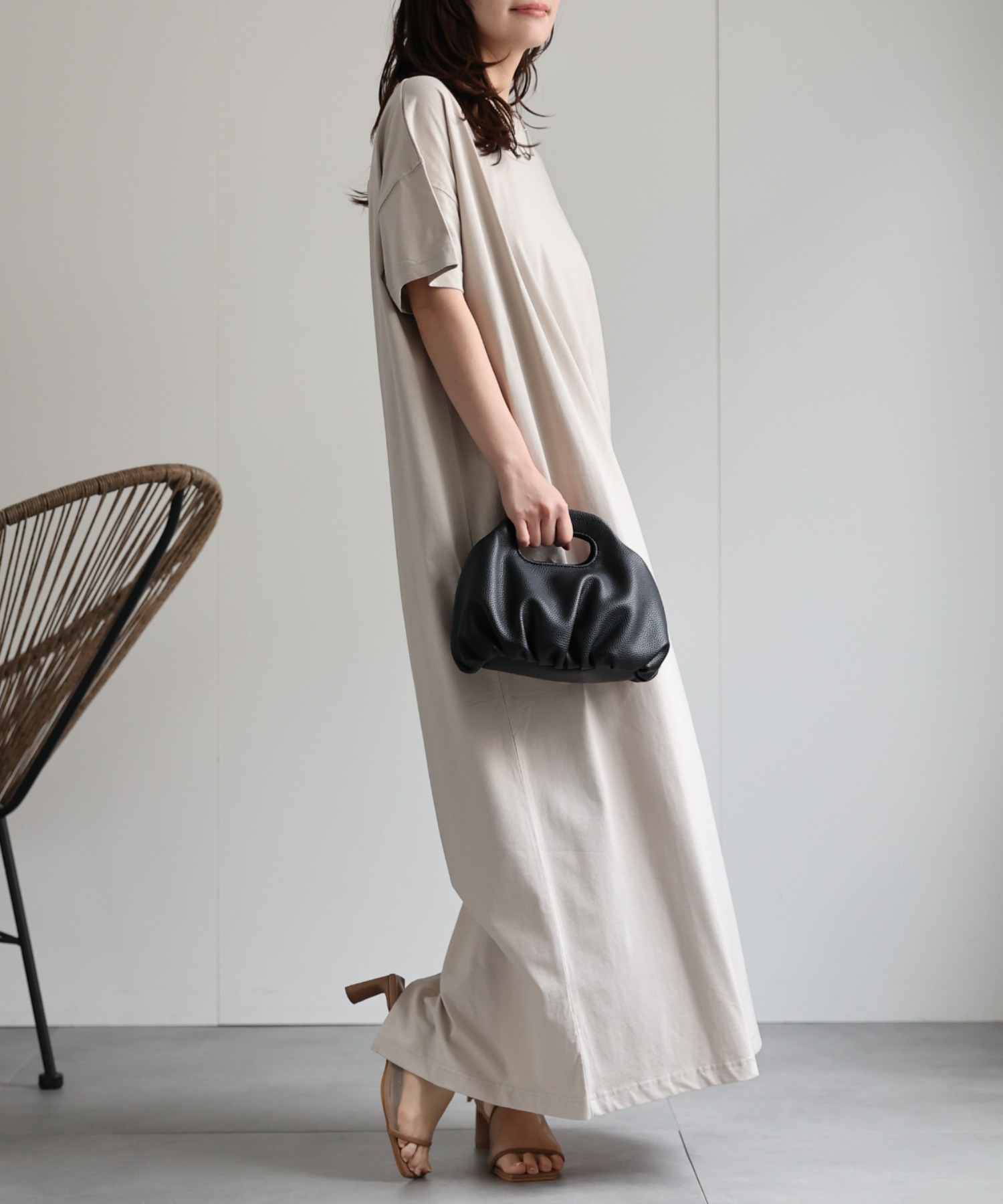 model：156cm 着用サイズ：FREE