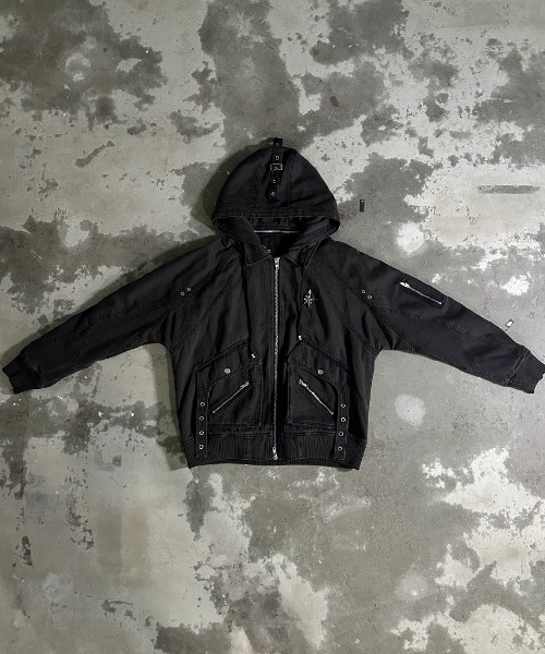 A'GEM/9 × .kom 『A'GEM/9/エージェムナイン』 デニムフードジャケット