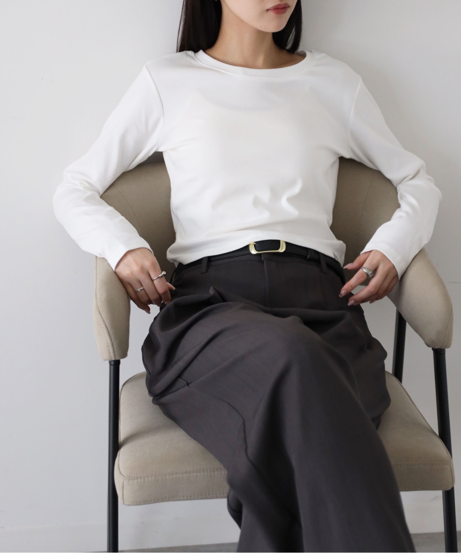 model：164cm. 着用サイズ：FREE