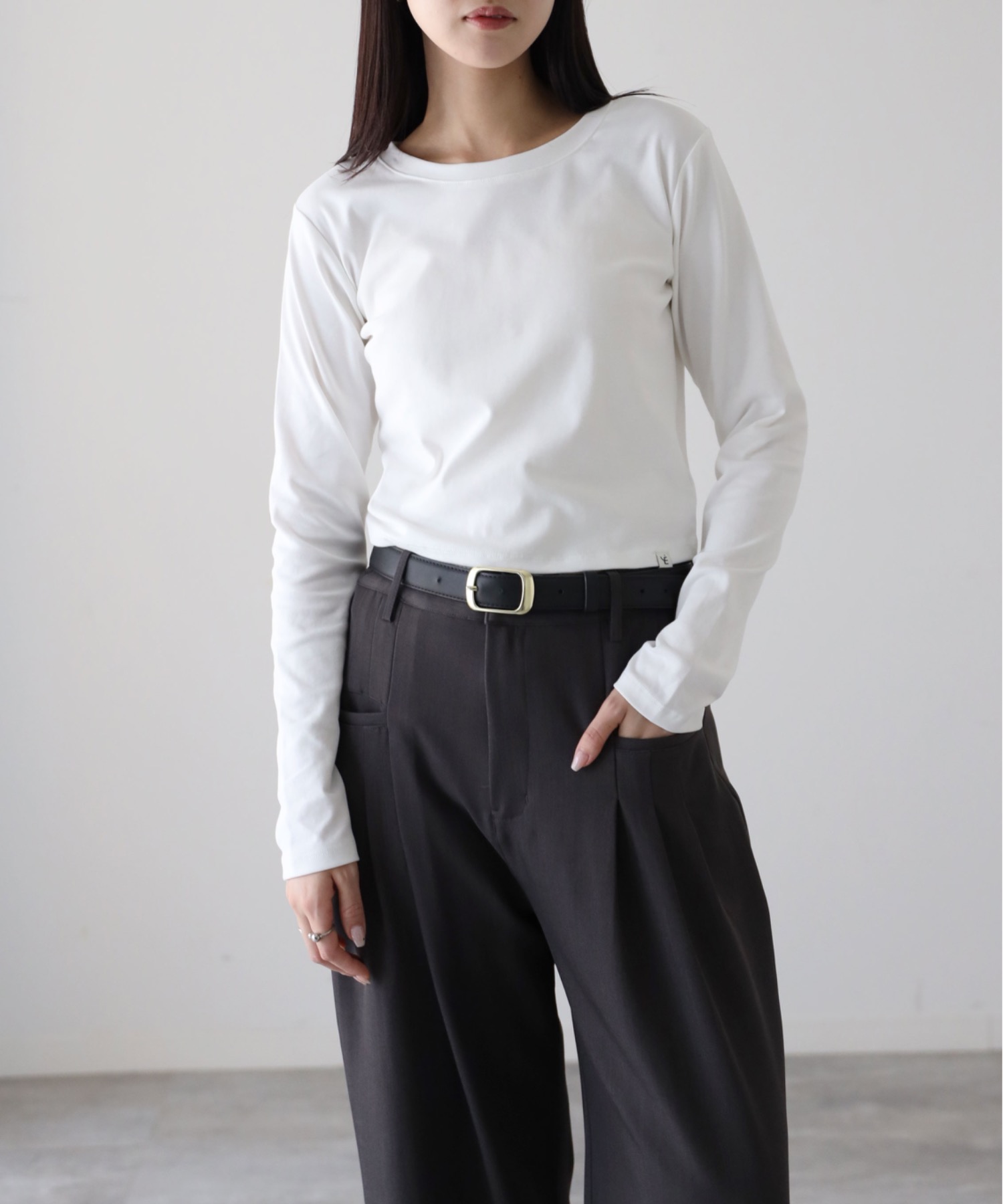 model：164cm. 着用サイズ：FREE