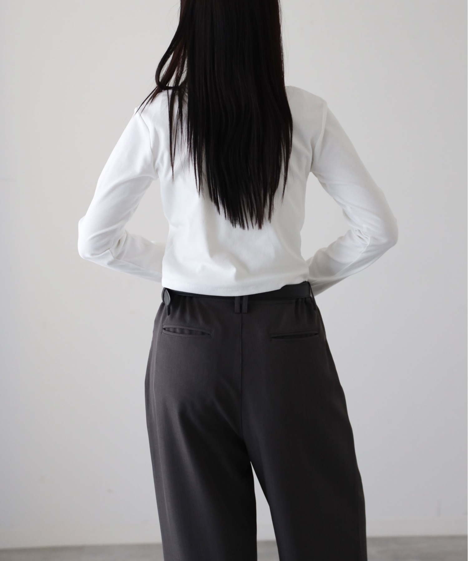 model：164cm. 着用サイズ：FREE