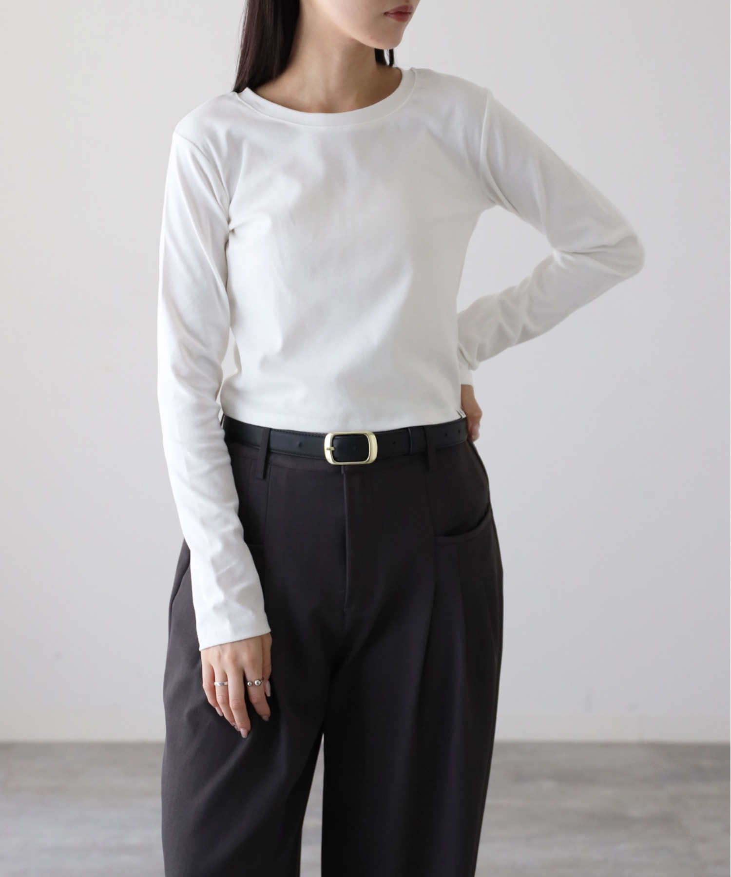 model：164cm. 着用サイズ：FREE