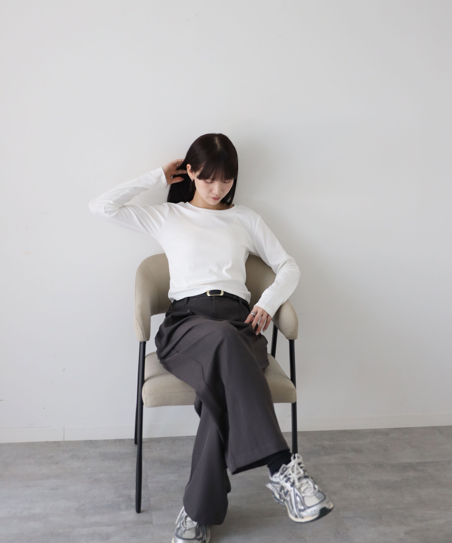 model：164cm. 着用サイズ：FREE