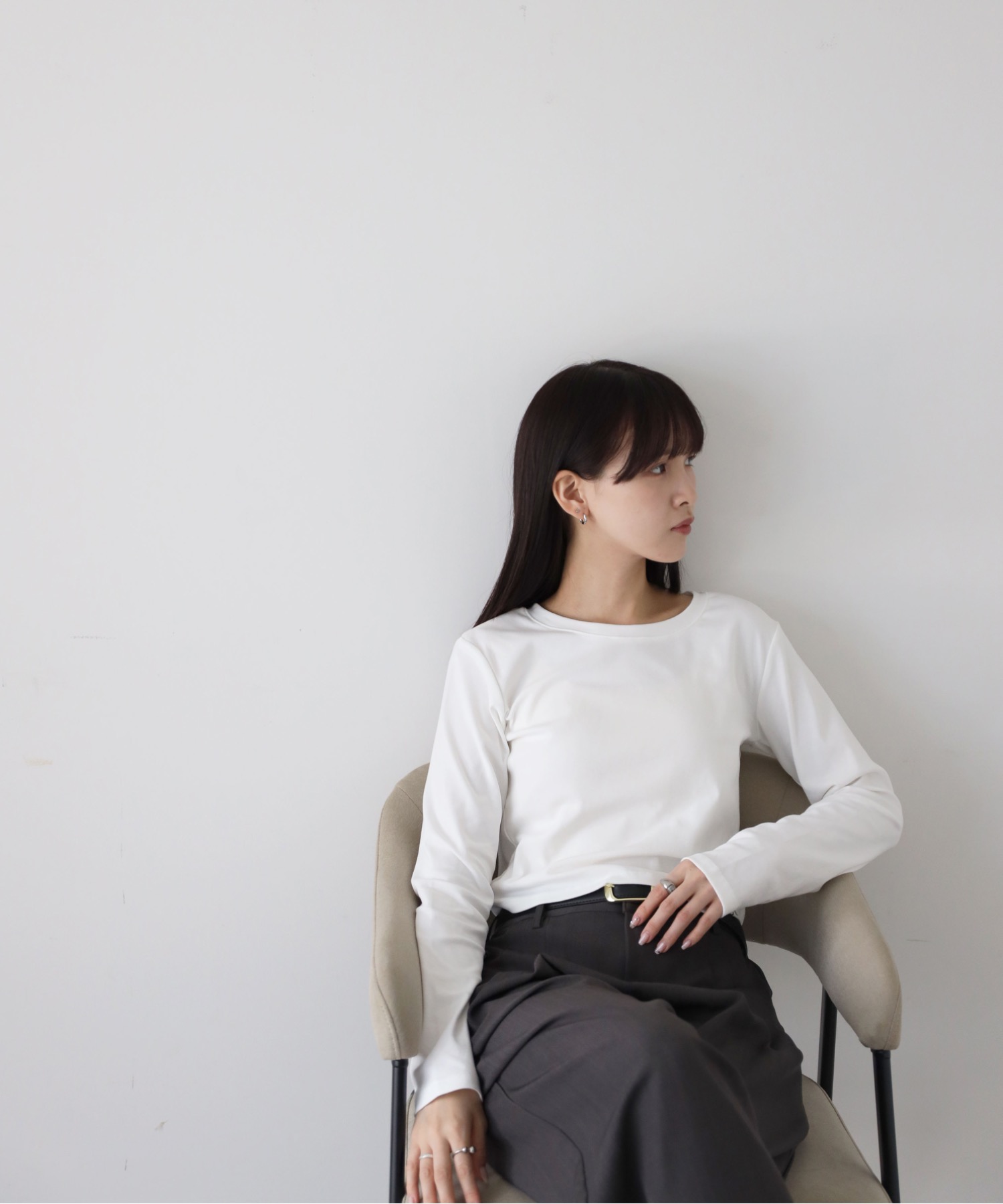 model：164cm. 着用サイズ：FREE