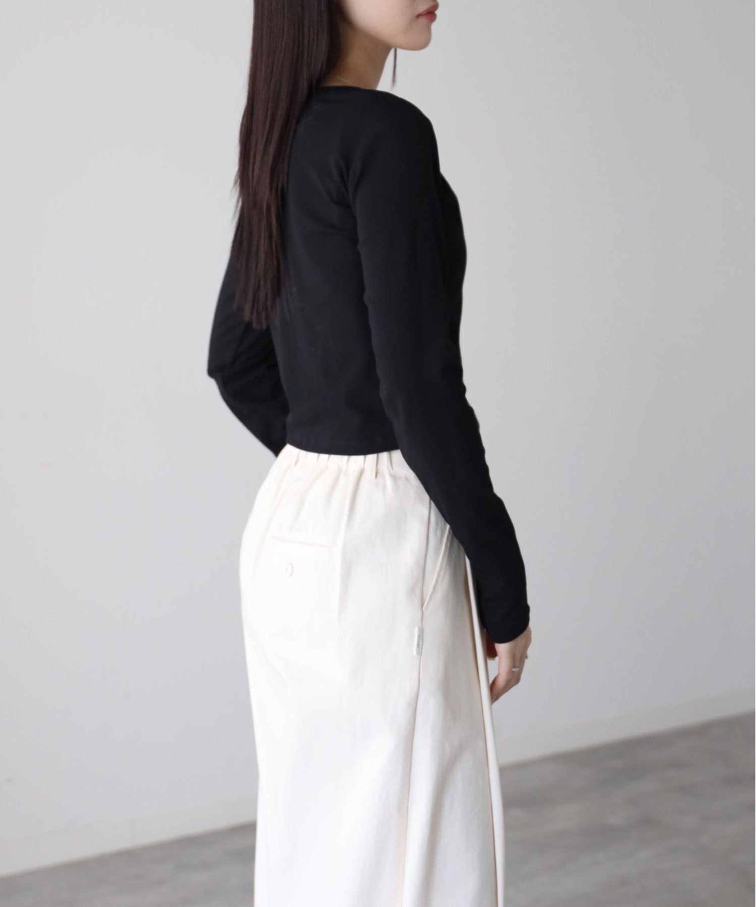 model：164cm. 着用サイズ：FREE