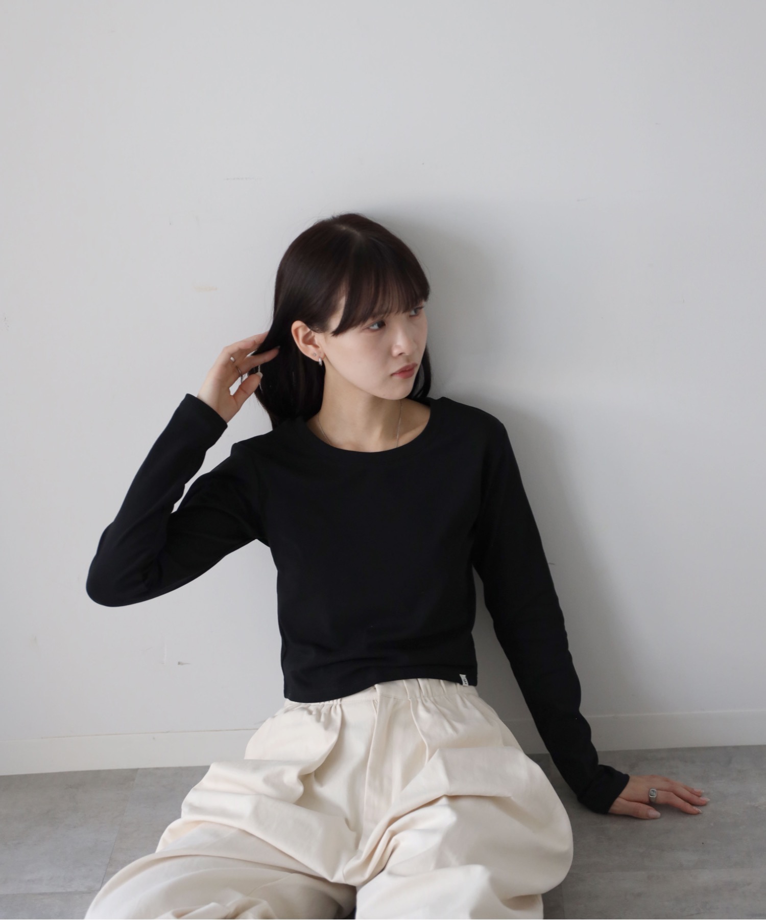 model：164cm. 着用サイズ：FREE