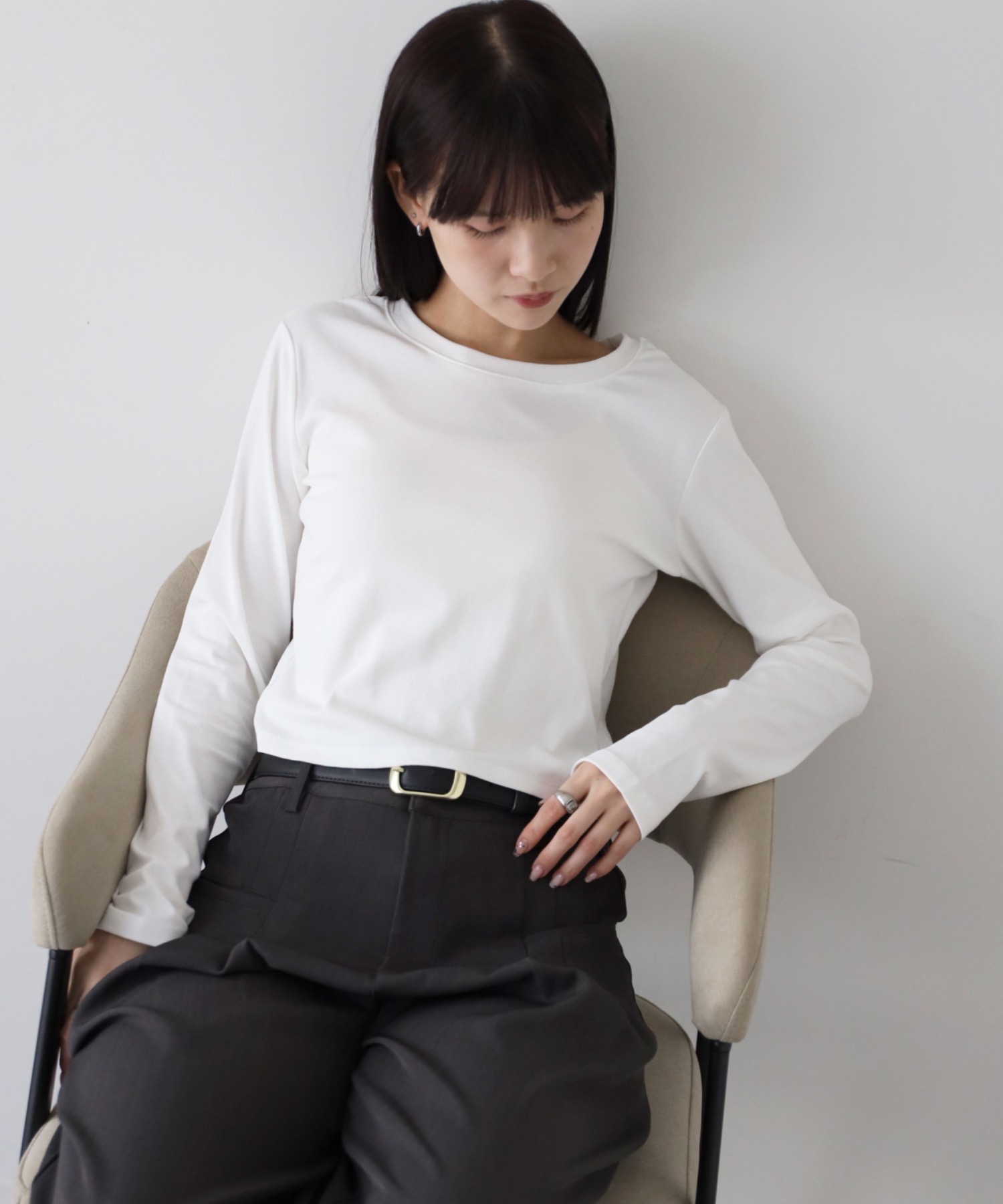 model：164cm. 着用サイズ：FREE