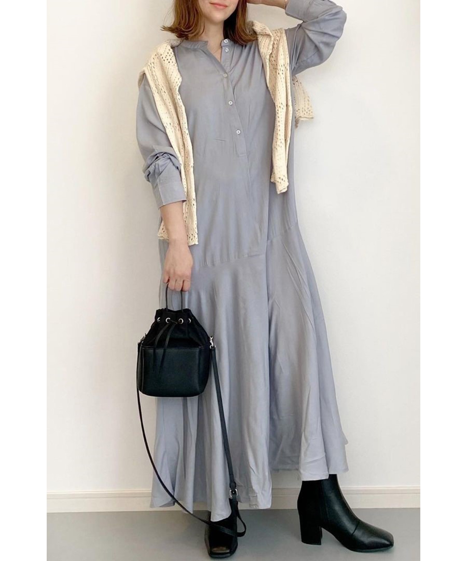 model：H162 着用サイズ：FREE